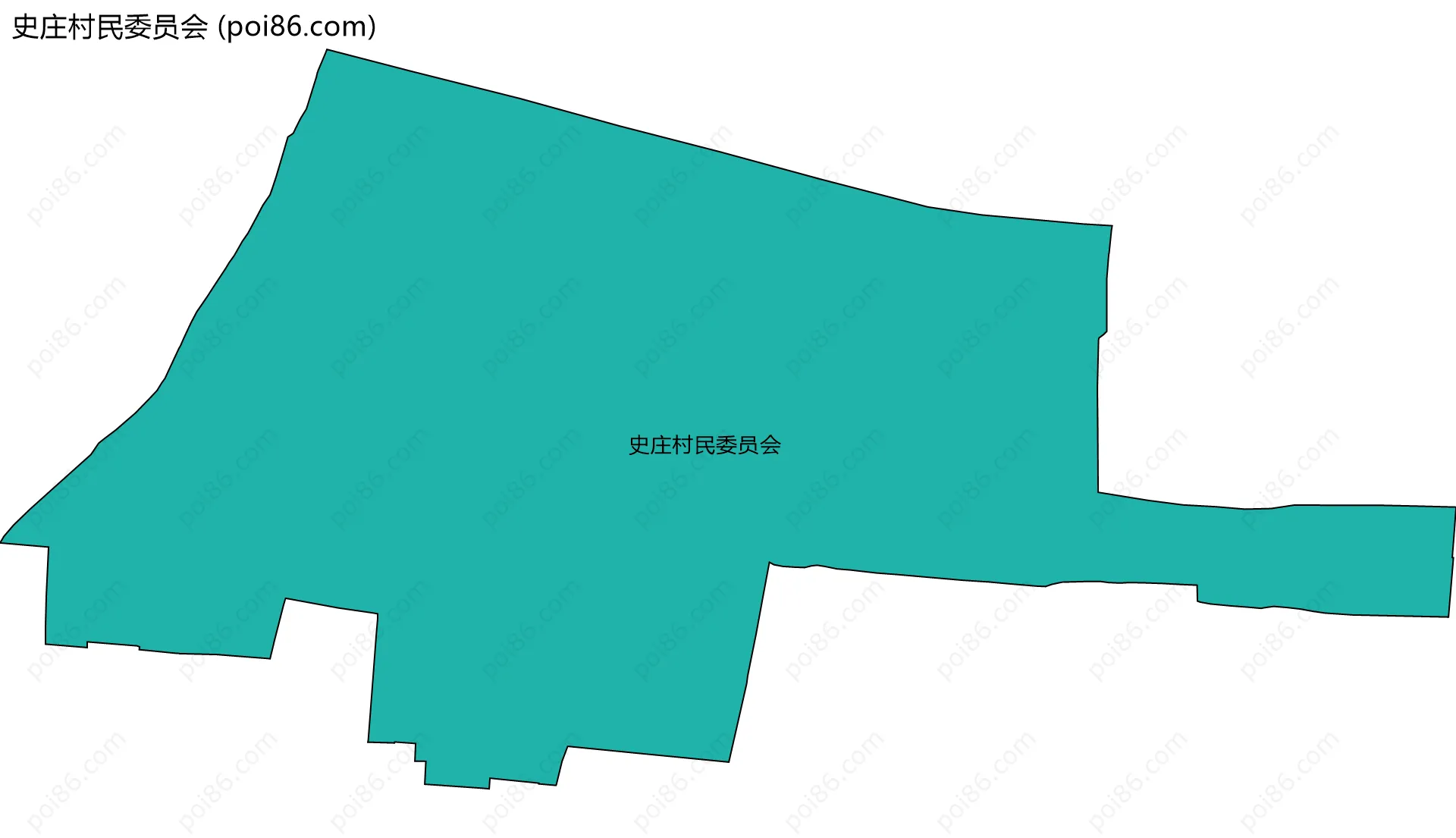 史庄村民委员会边界地图