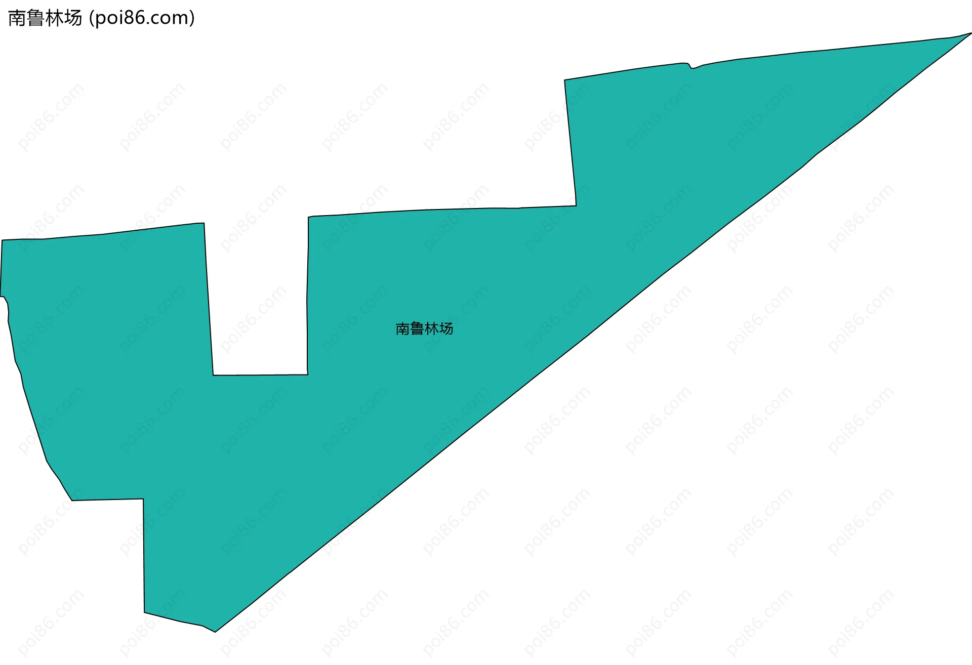南鲁林场边界地图
