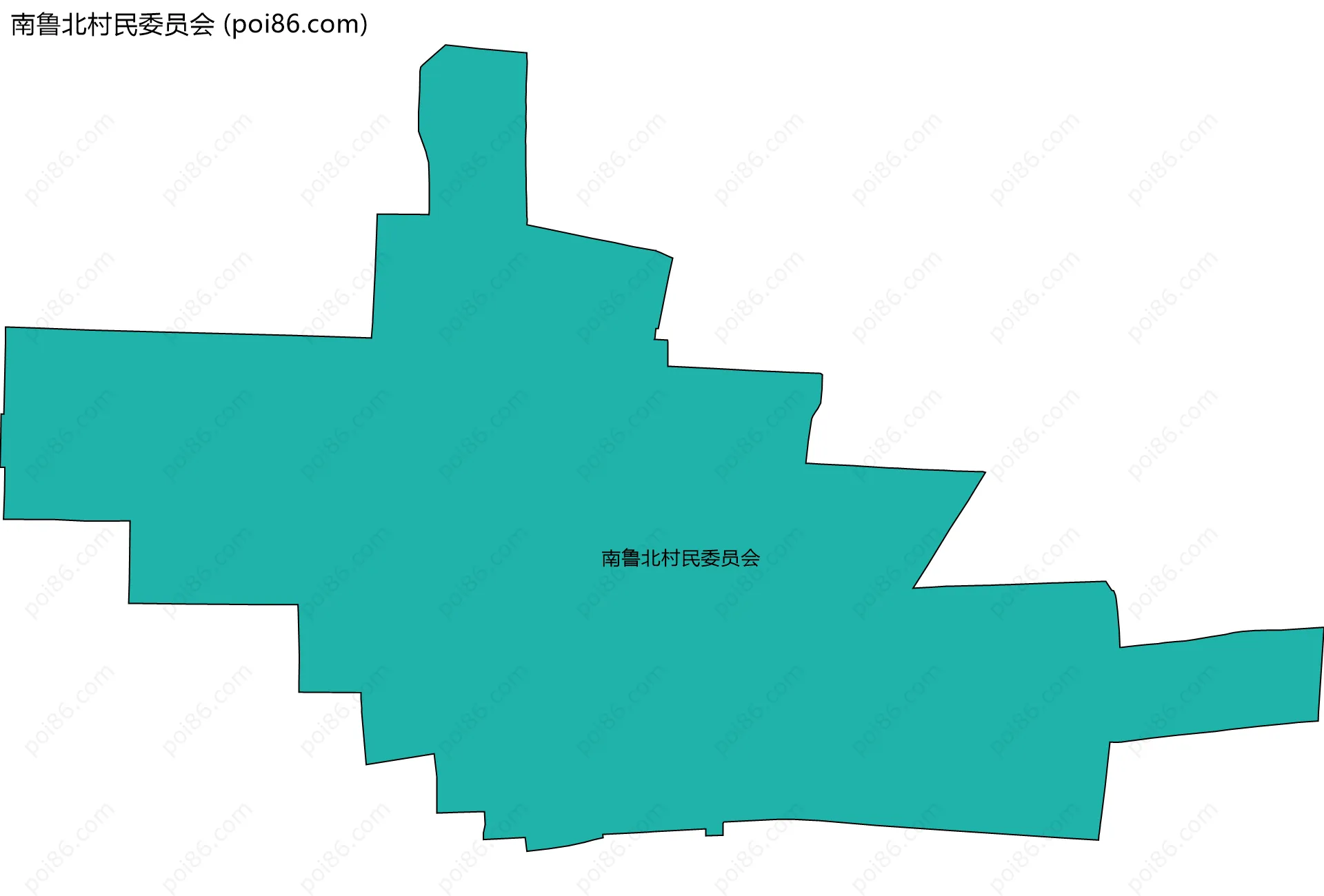 南鲁北村民委员会边界地图