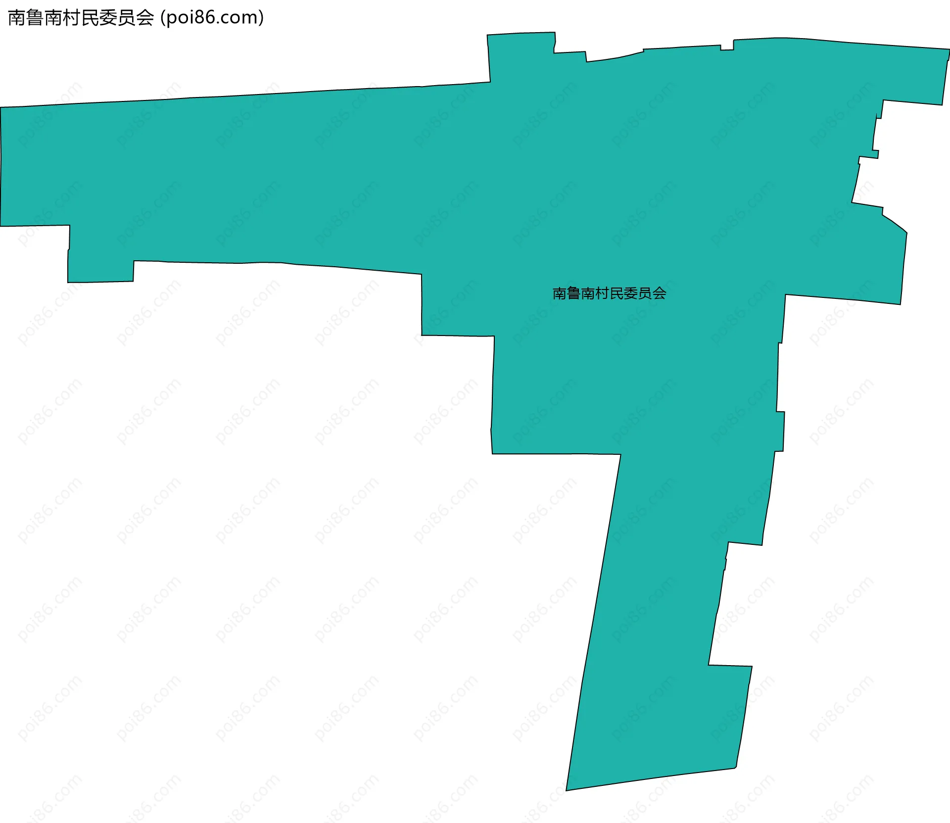 南鲁南村民委员会边界地图
