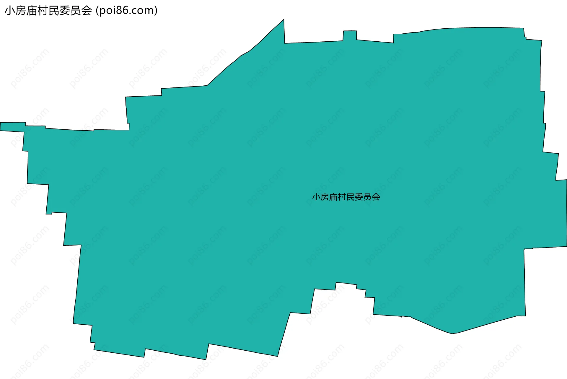小房庙村民委员会边界地图