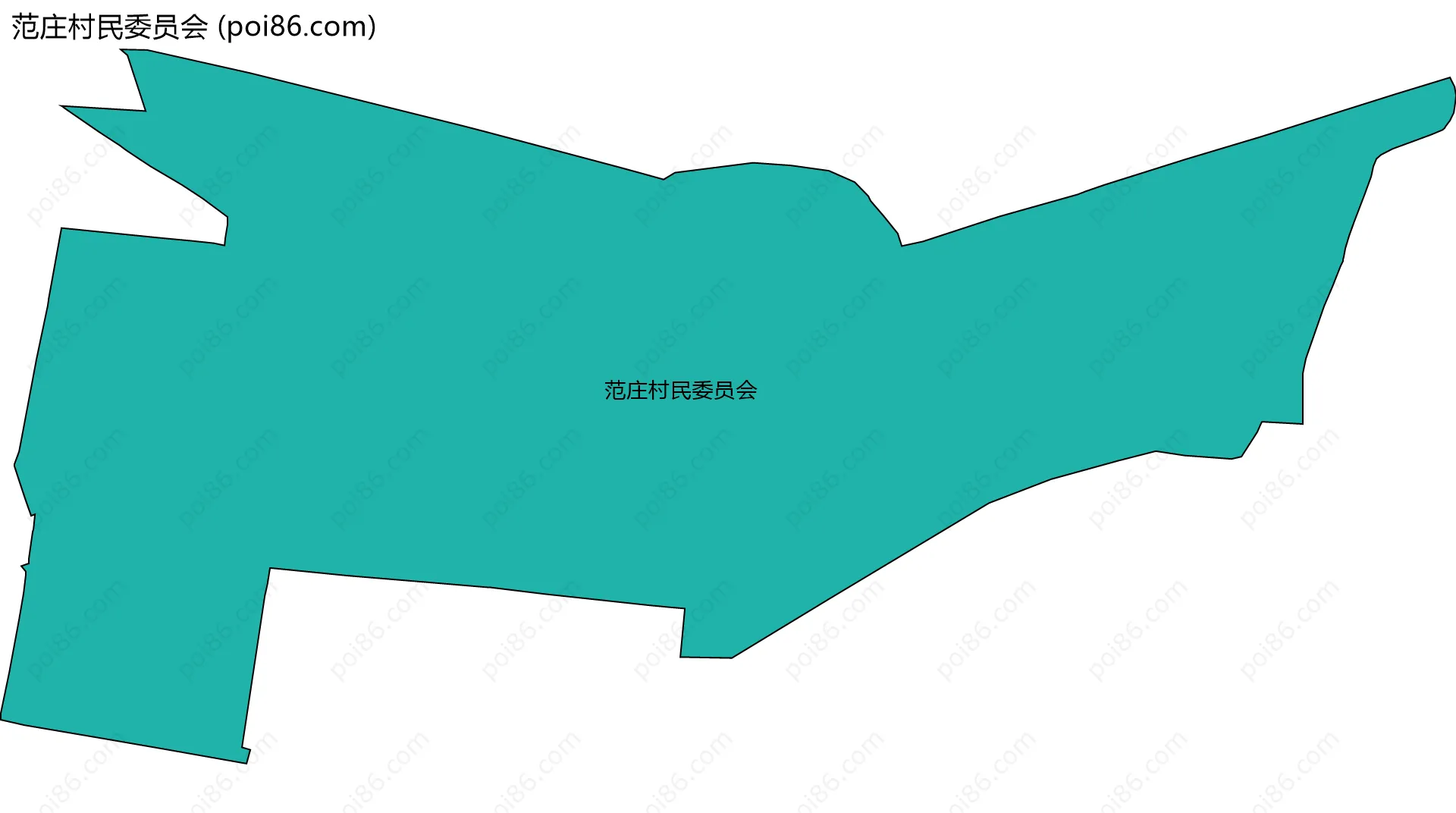 范庄村民委员会边界地图
