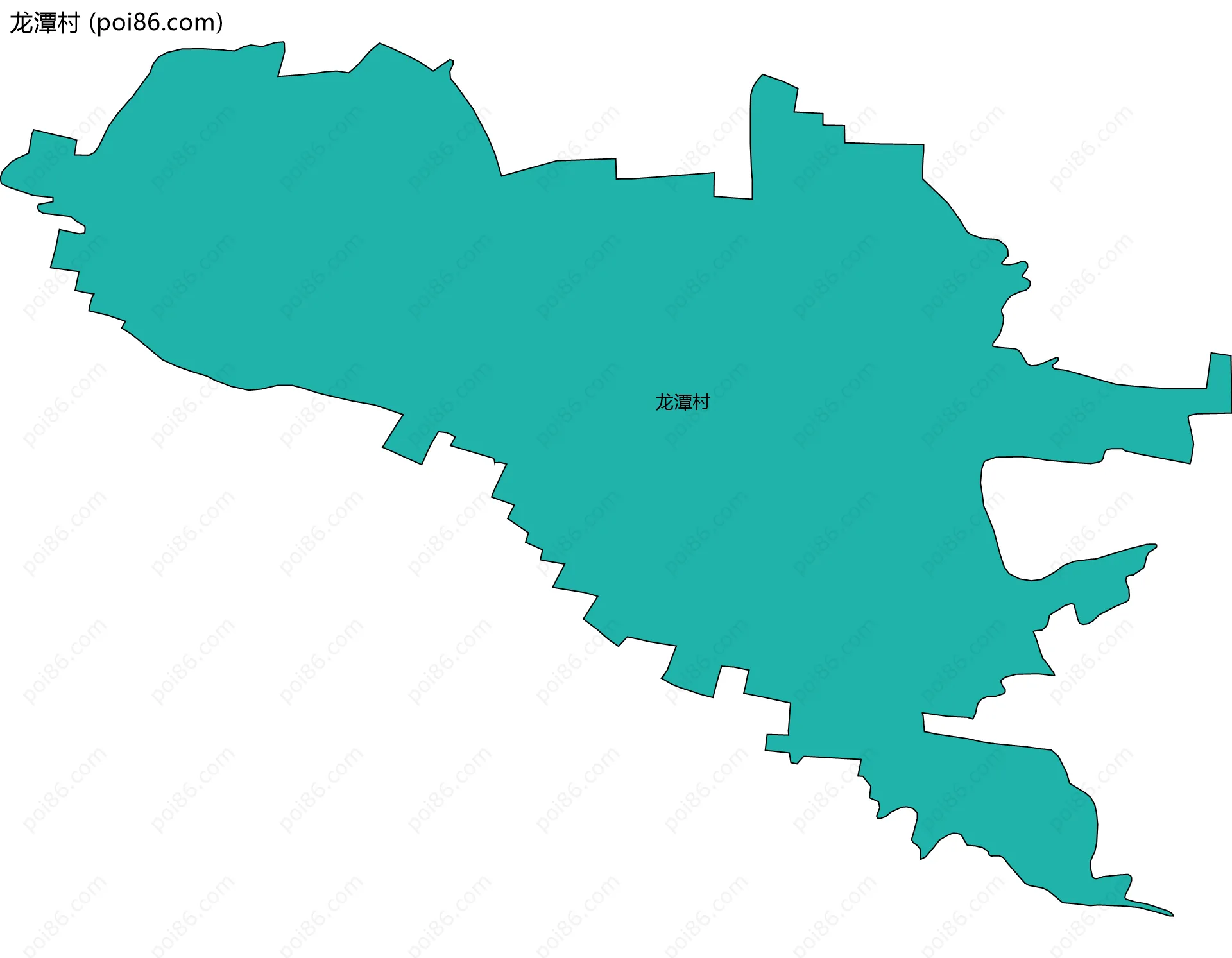 龙潭村边界地图