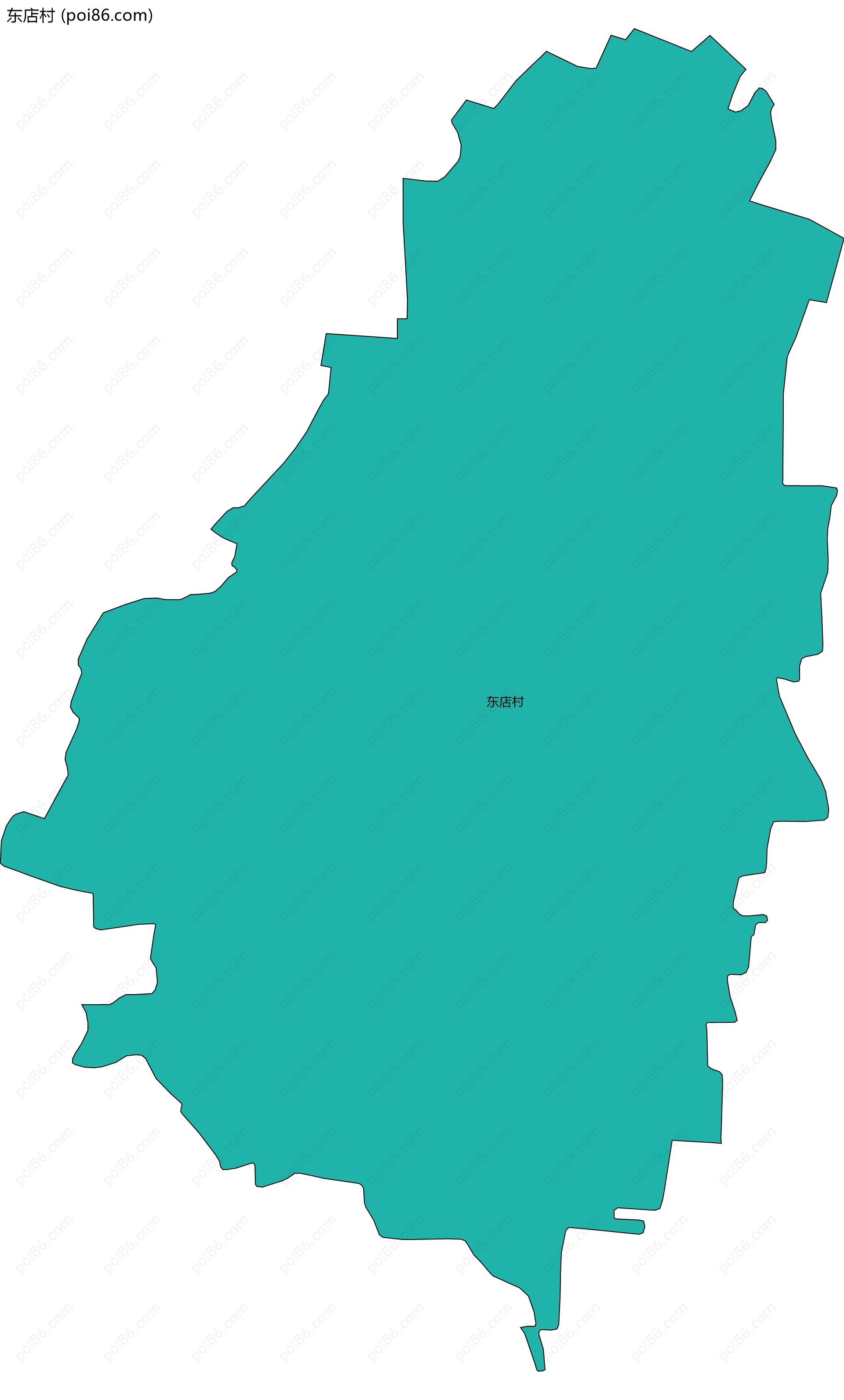 东店村边界地图