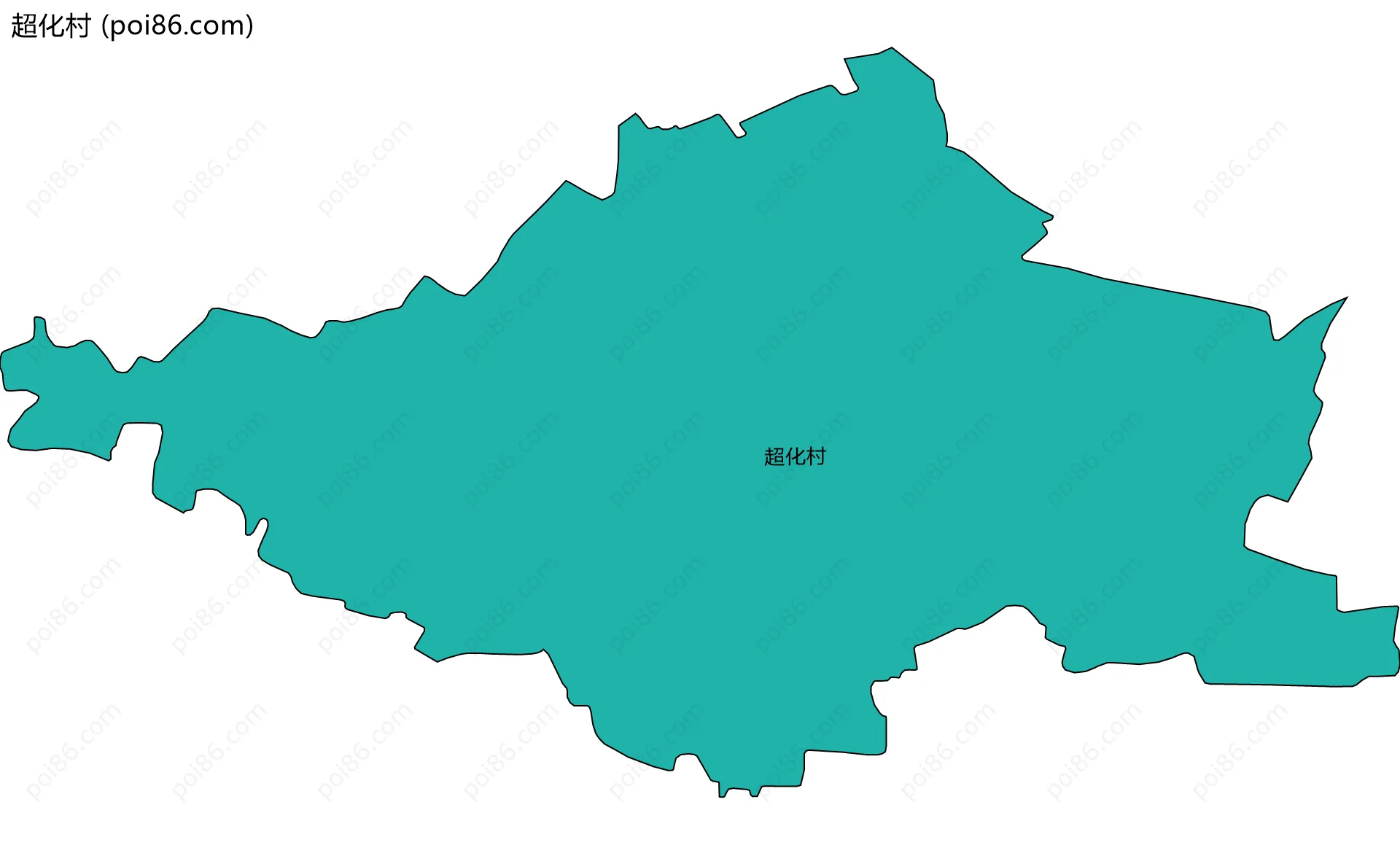 超化村边界地图