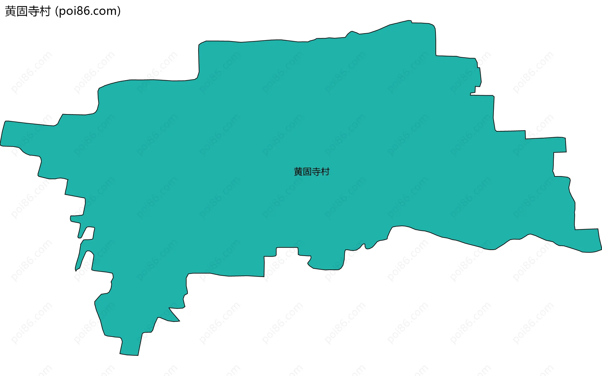 黄固寺村边界地图