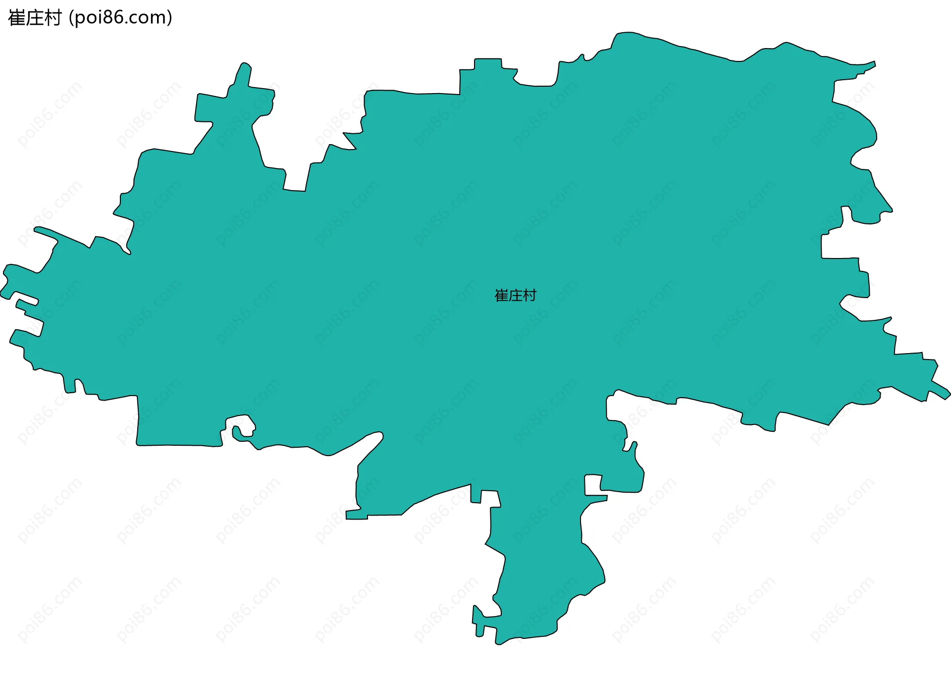 崔庄村边界地图