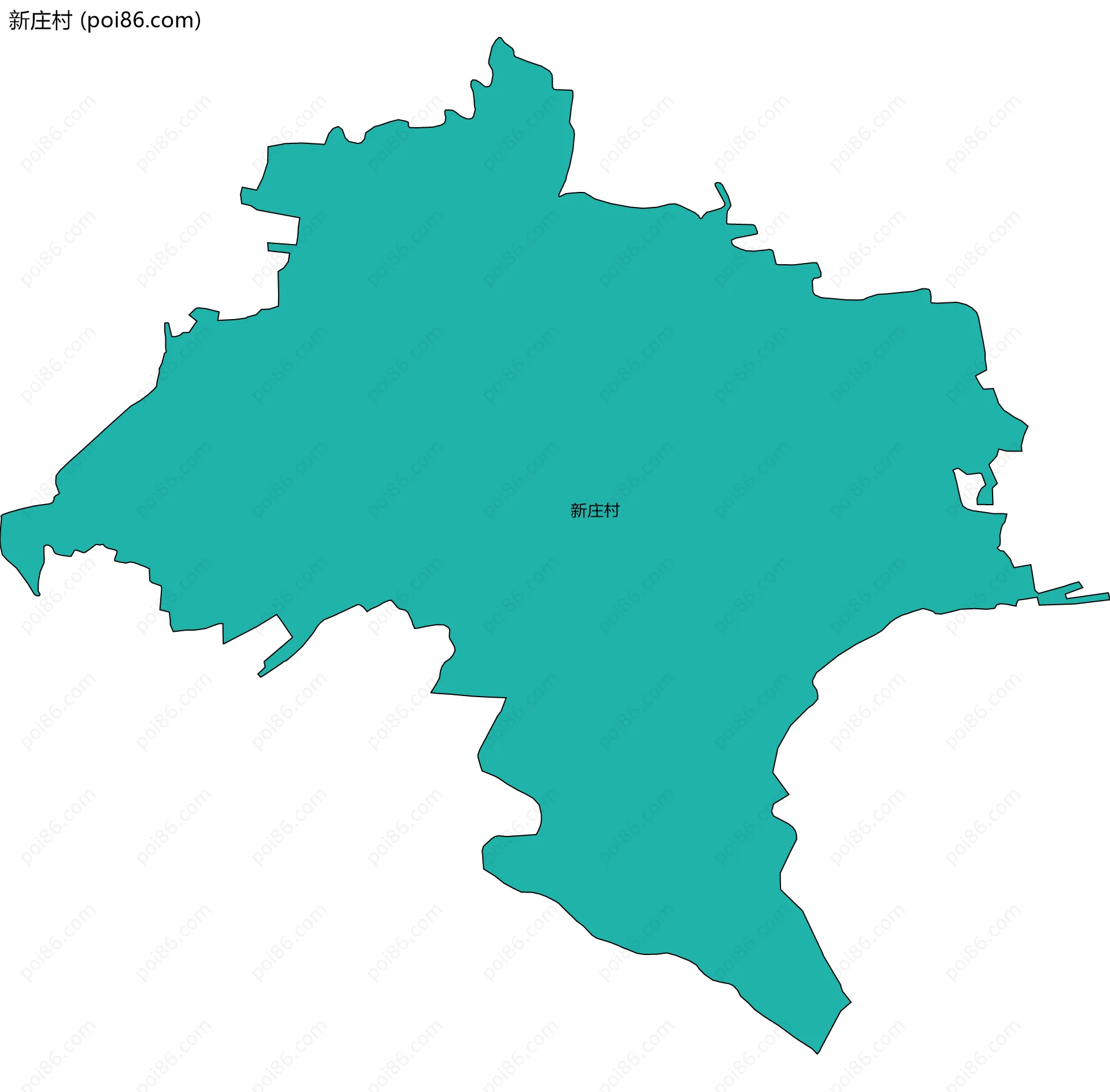 新庄村边界地图