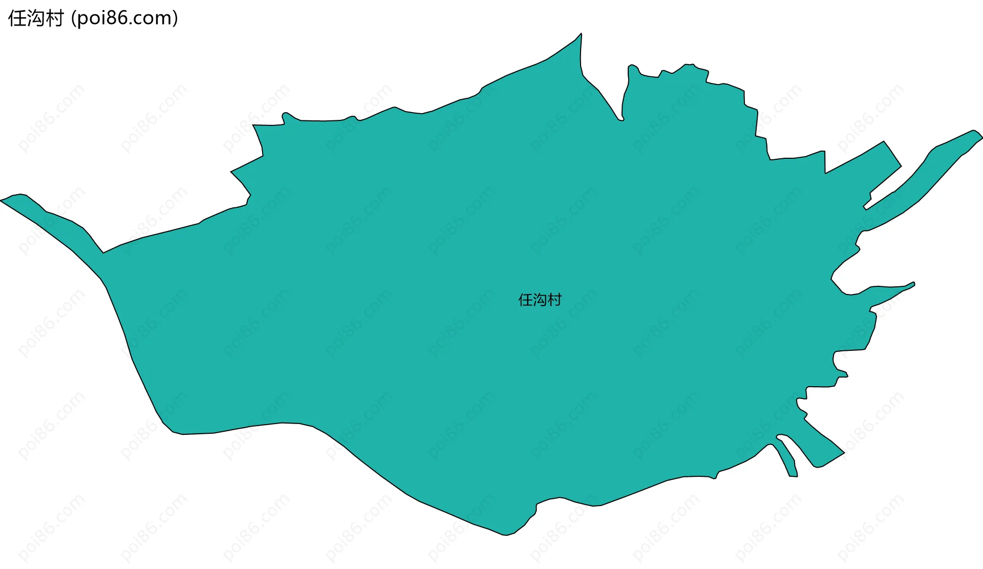 任沟村边界地图