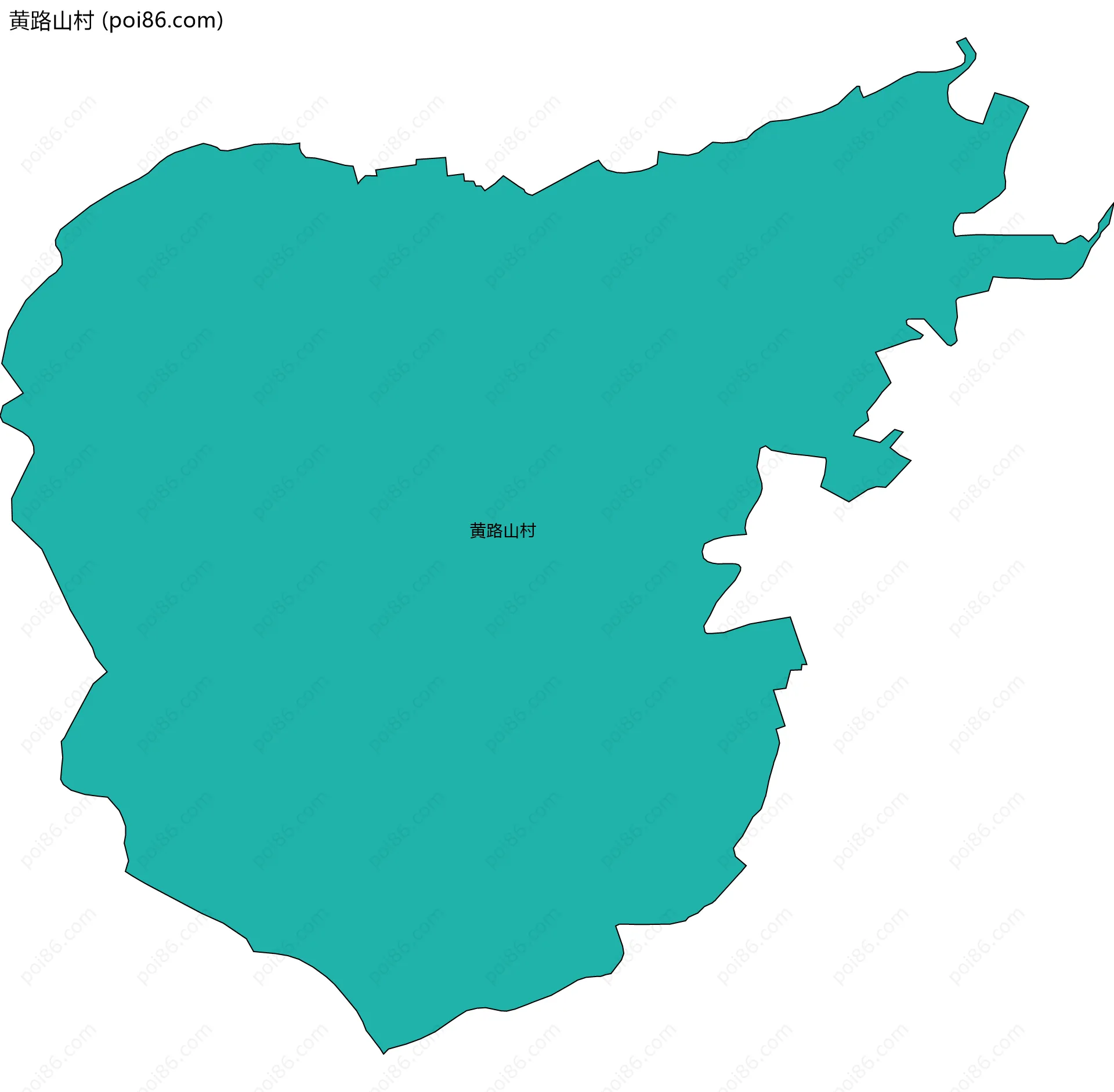 黄路山村边界地图