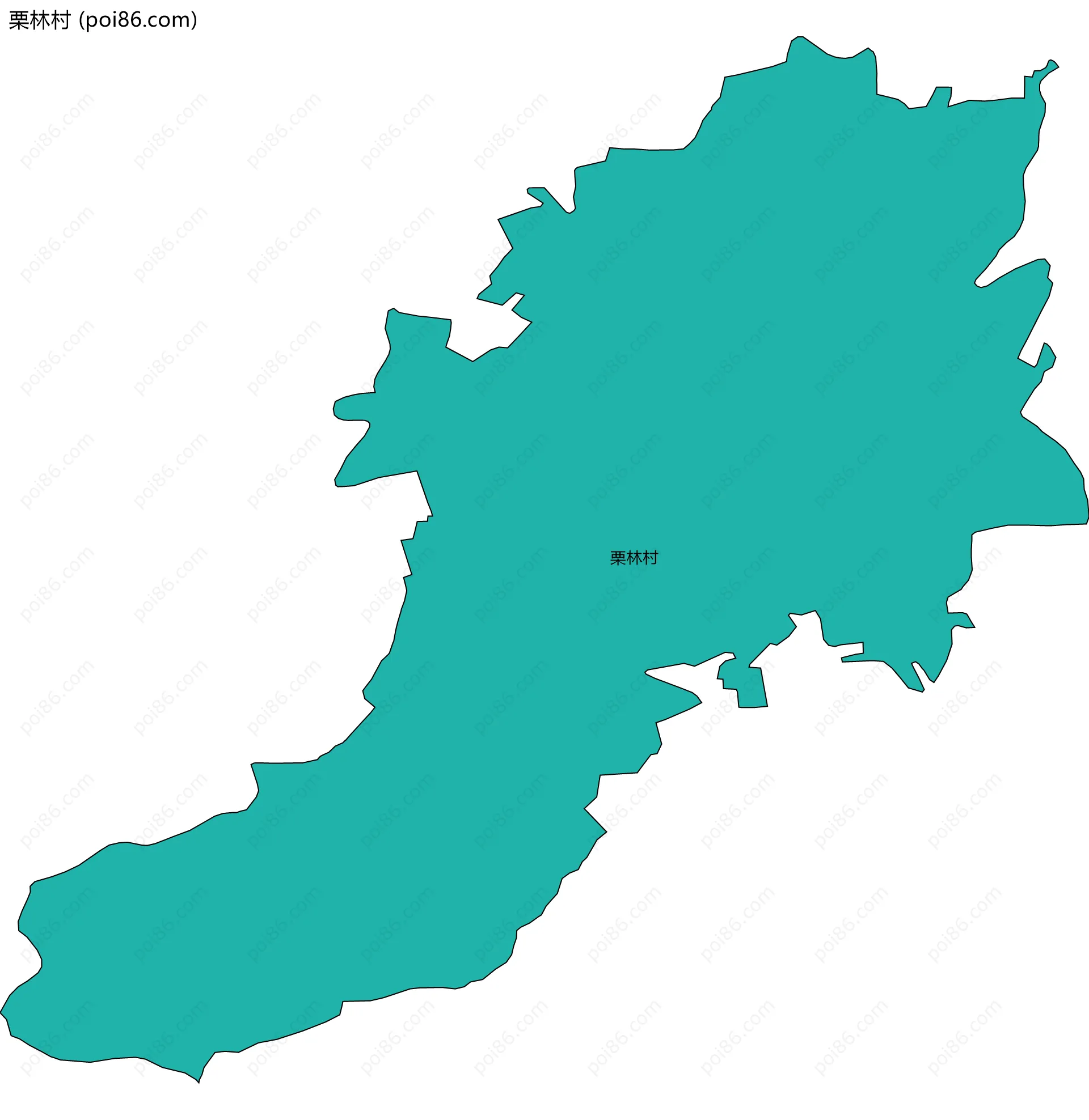 栗林村边界地图