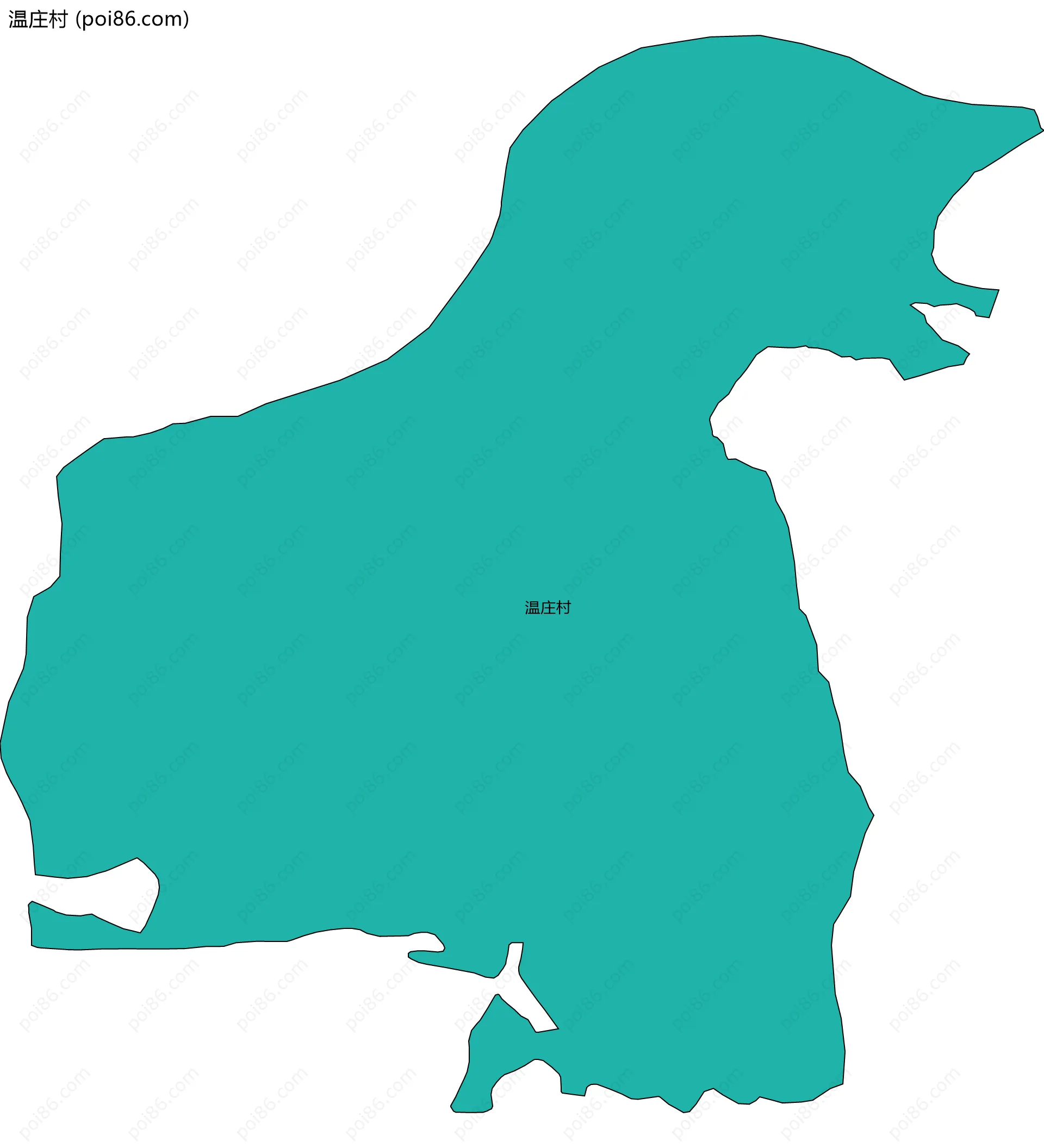 温庄村边界地图