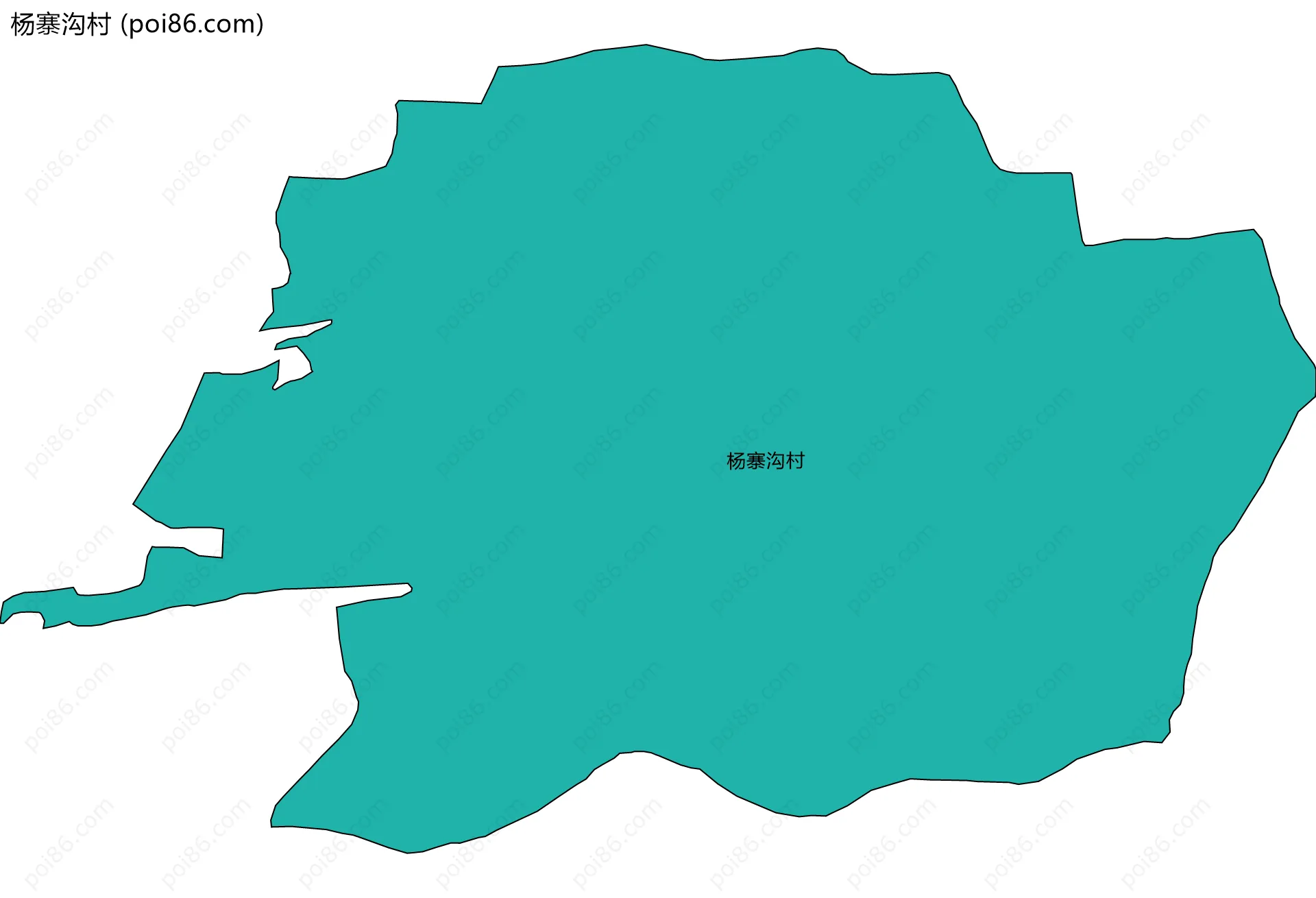 杨寨沟村边界地图