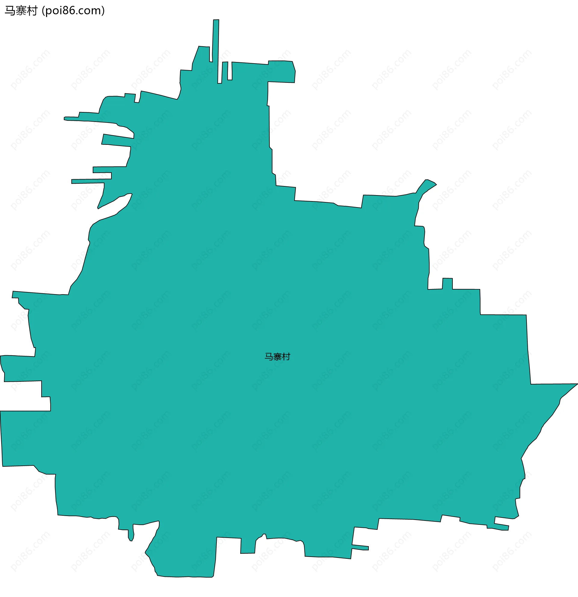 马寨村边界地图