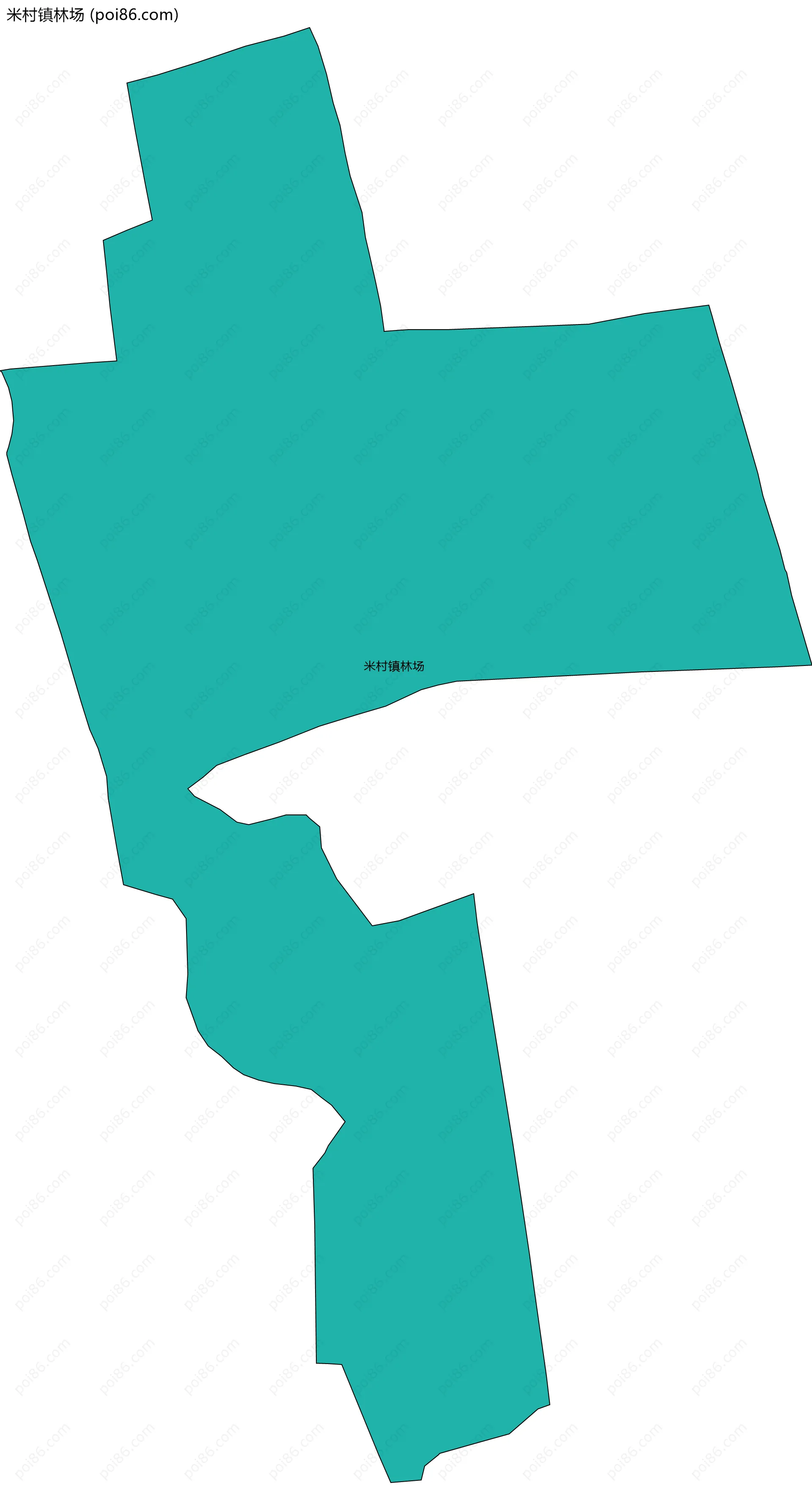 米村镇林场边界地图