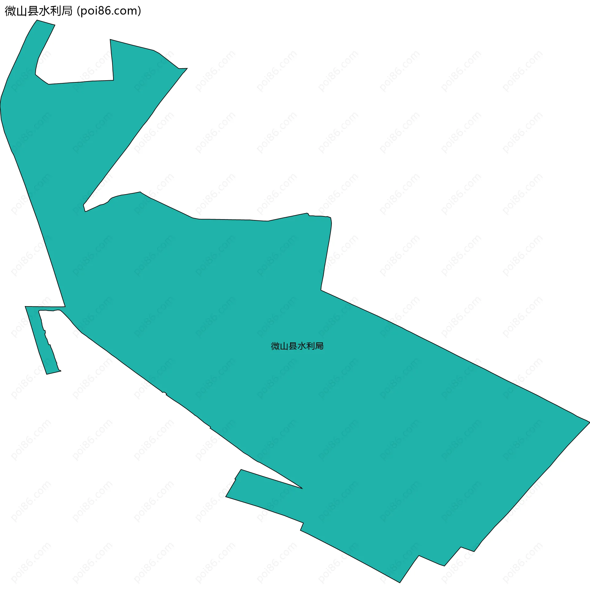 微山县水利局边界地图