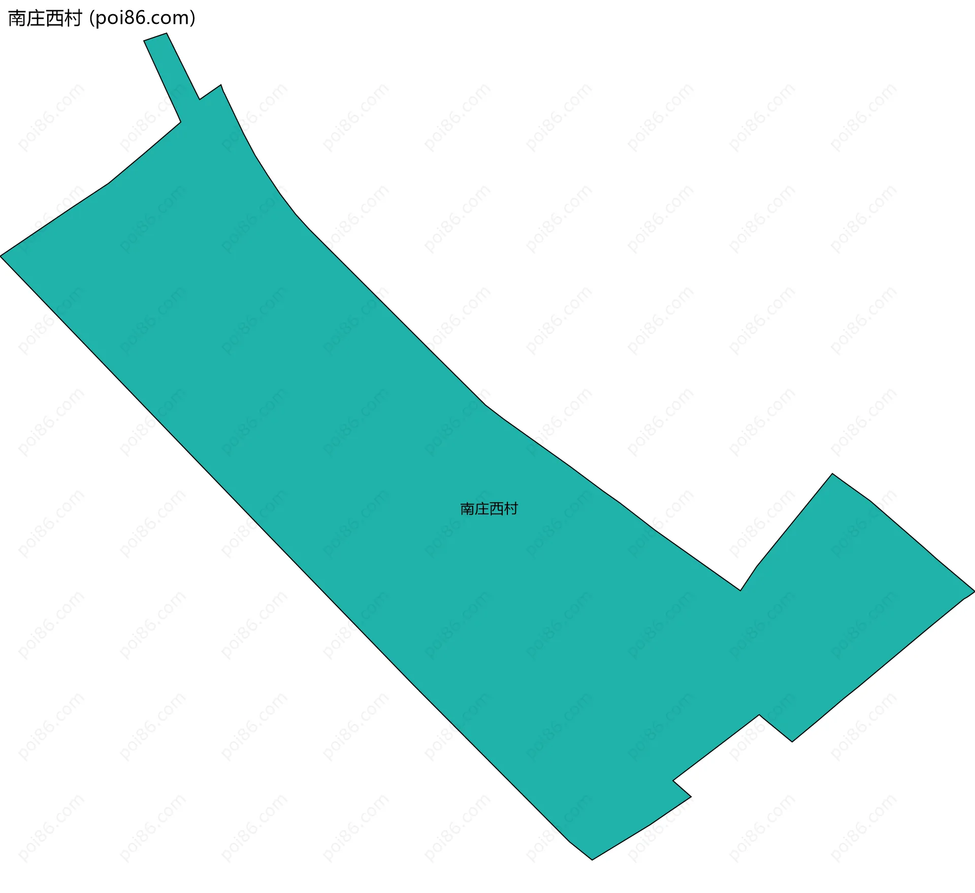 南庄西村边界地图