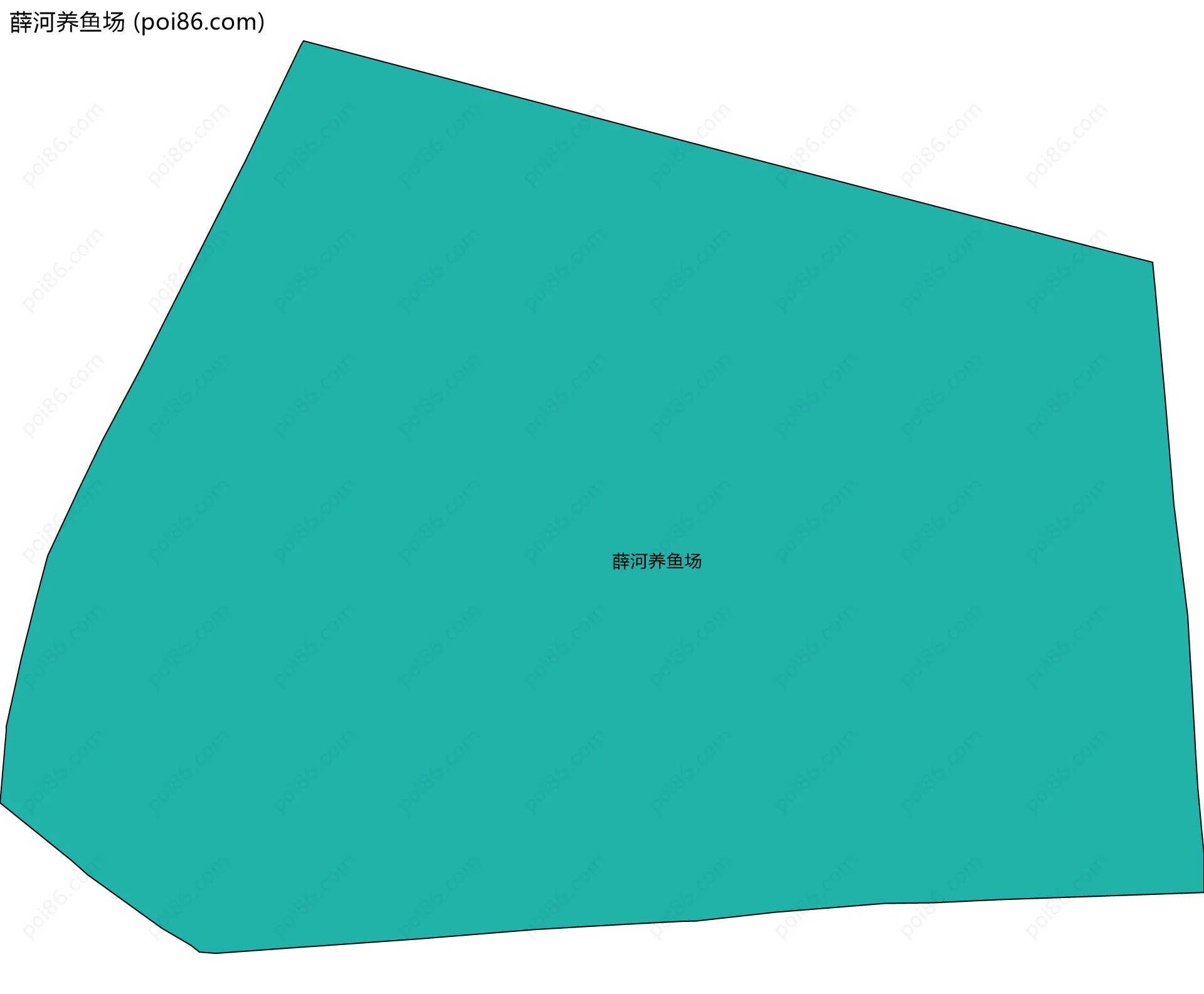 薛河养鱼场边界地图