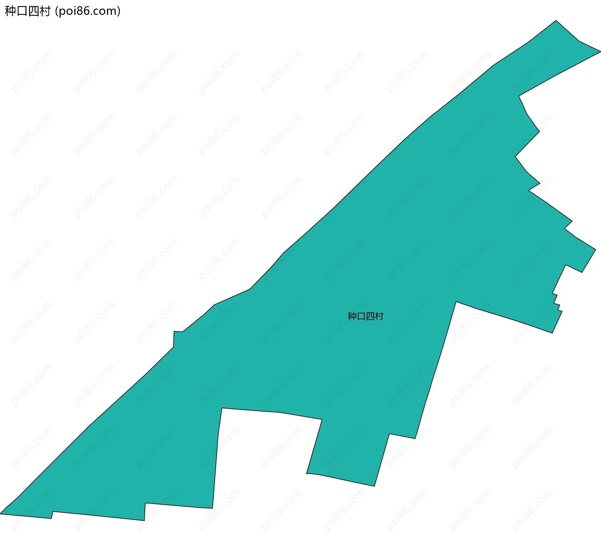 种口四村边界地图