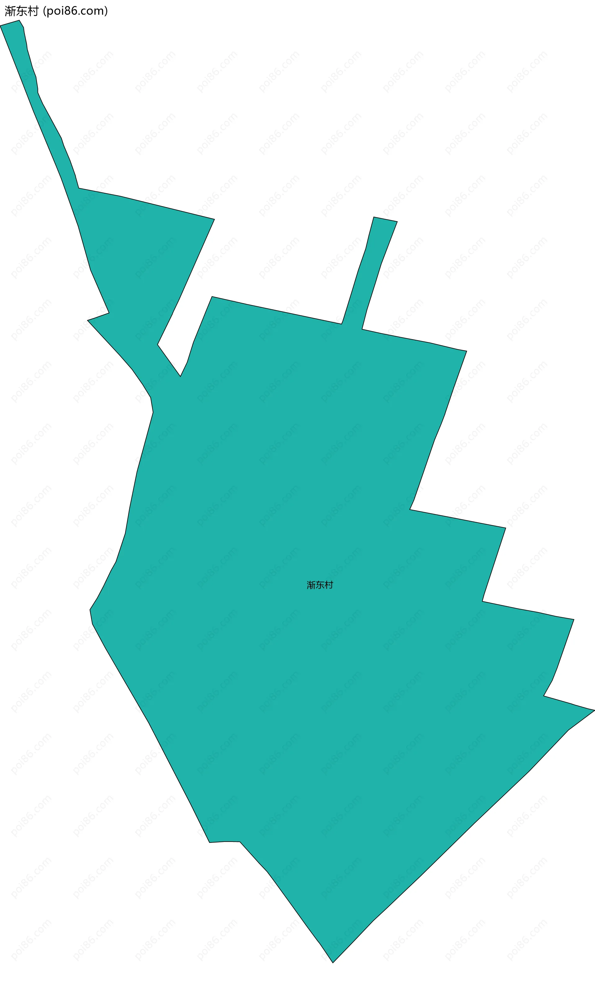 渐东村边界地图