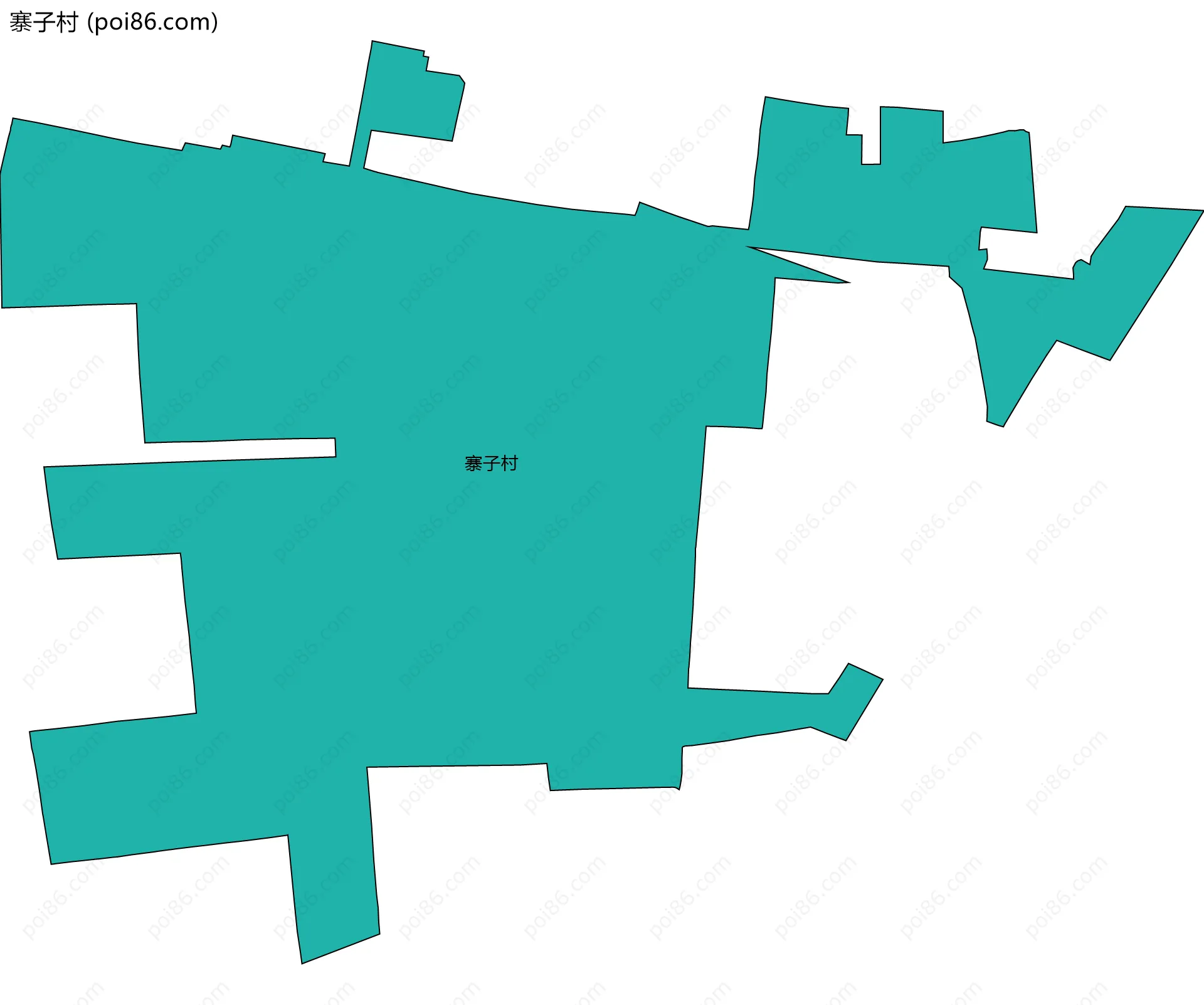 寨子村边界地图