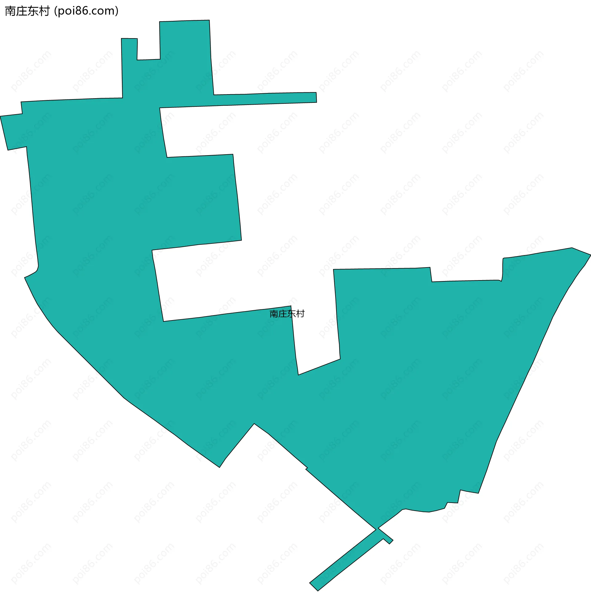 南庄东村边界地图