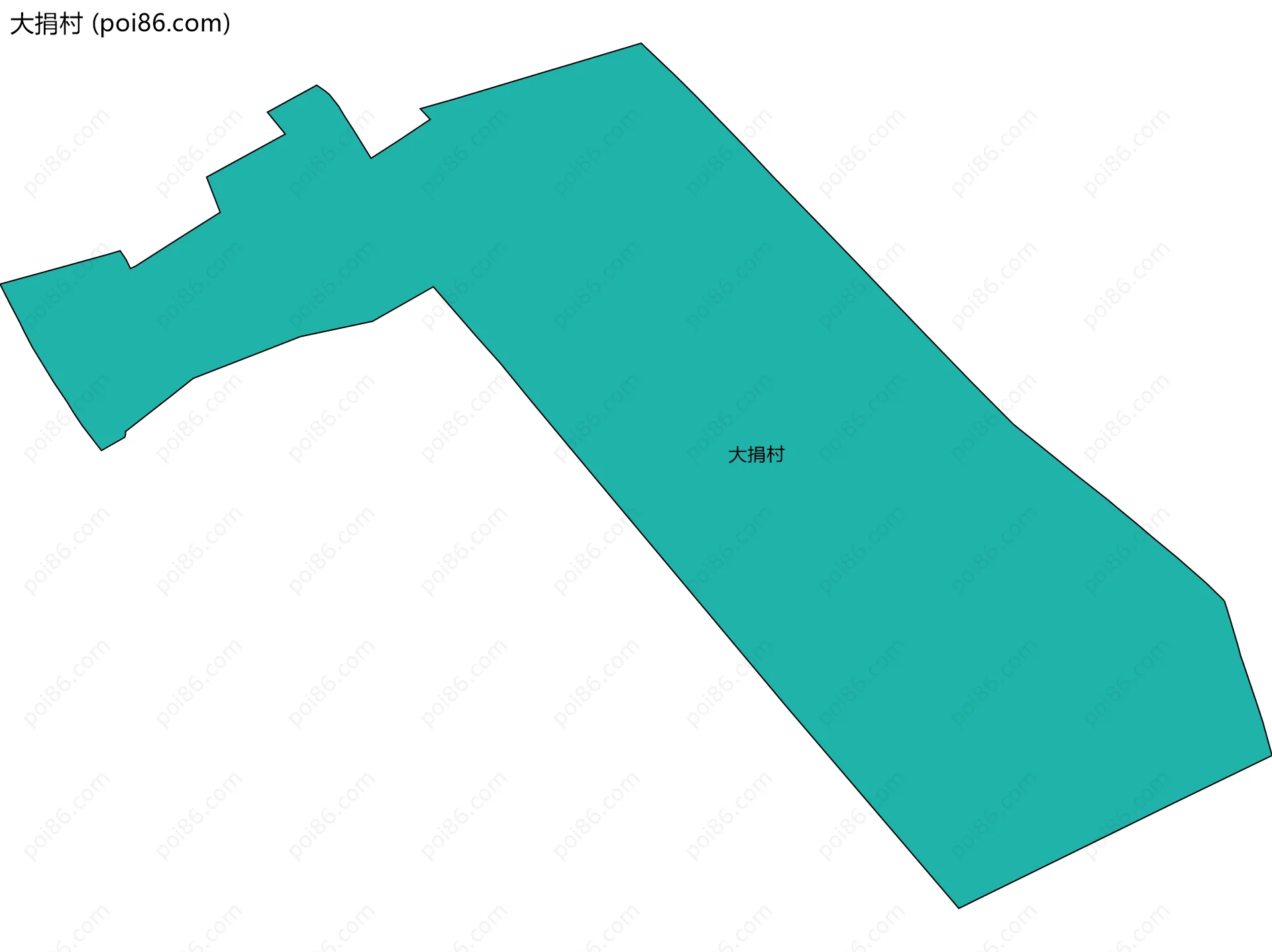 大捐村边界地图