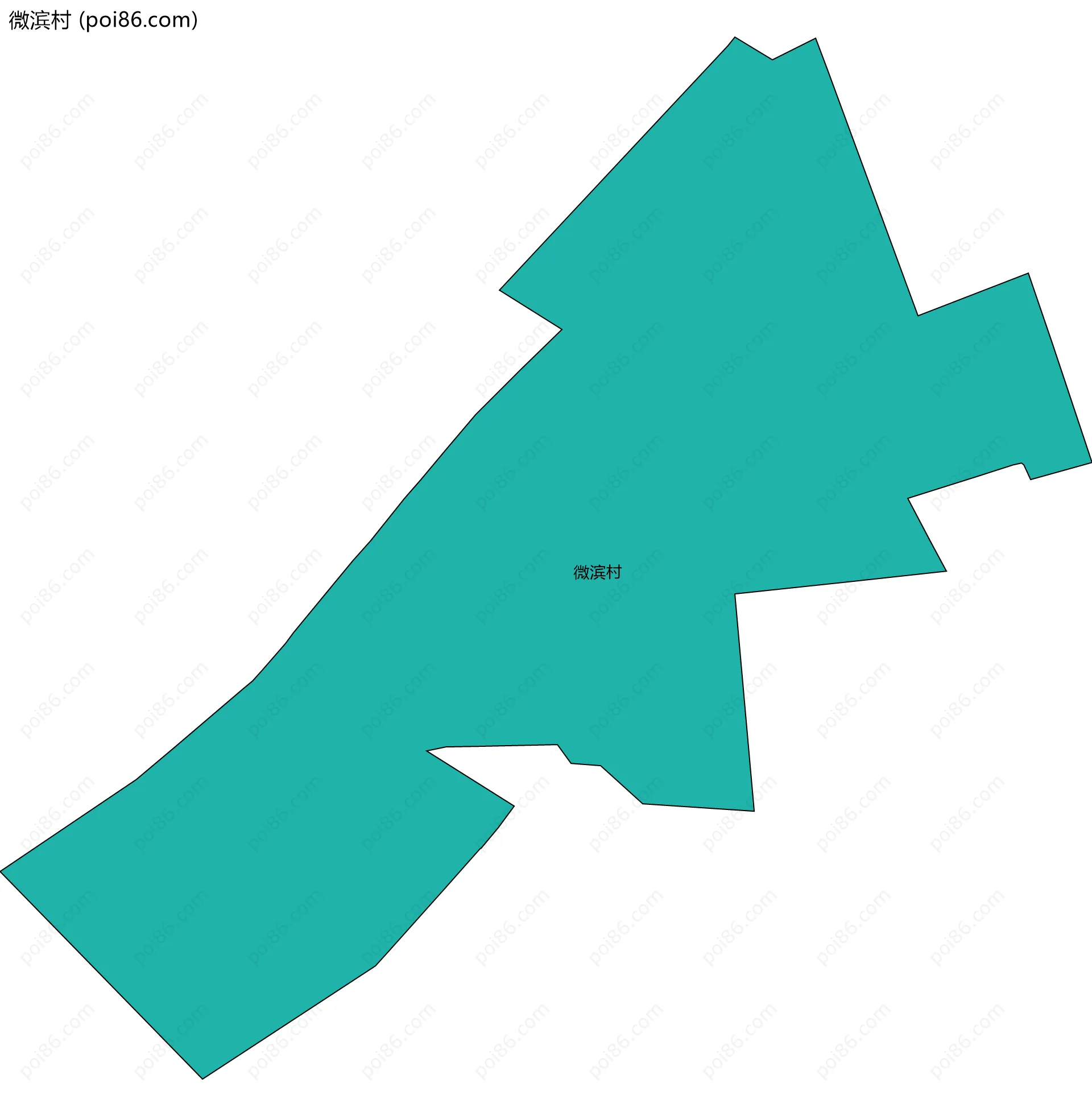 微滨村边界地图