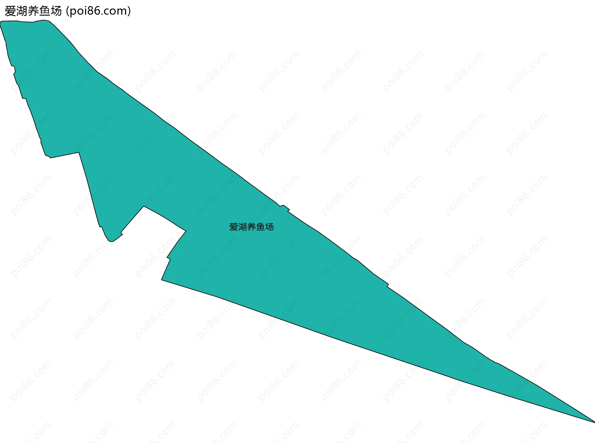 爱湖养鱼场边界地图