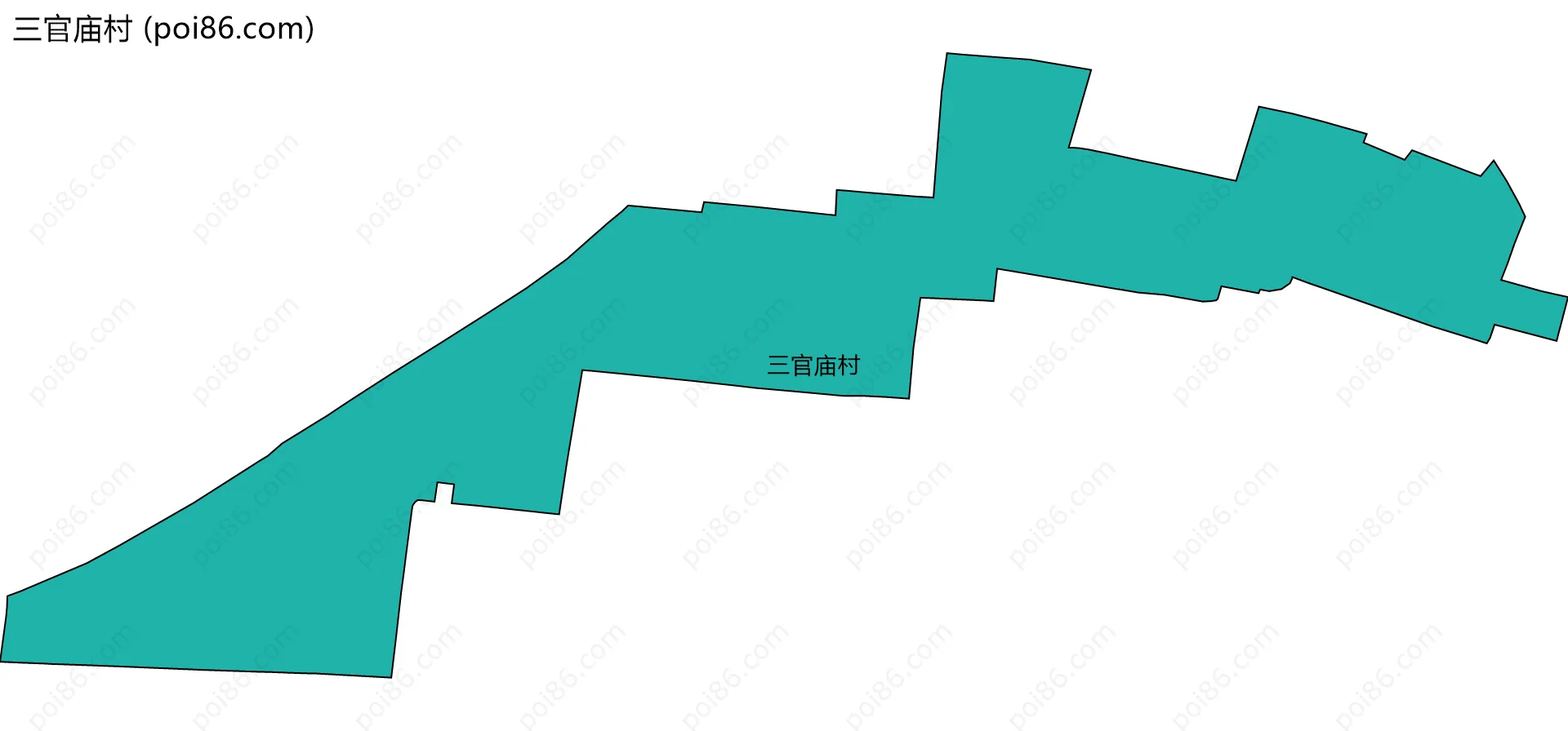 三官庙村边界地图