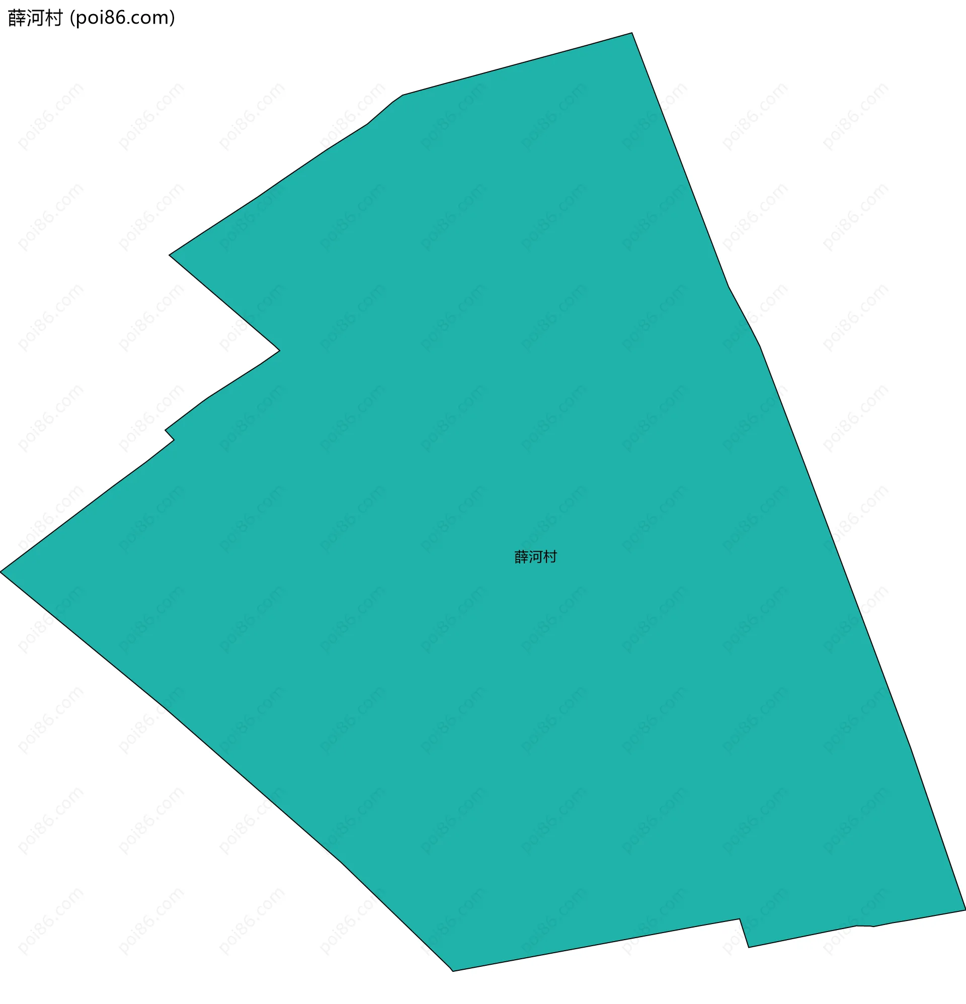 薛河村边界地图