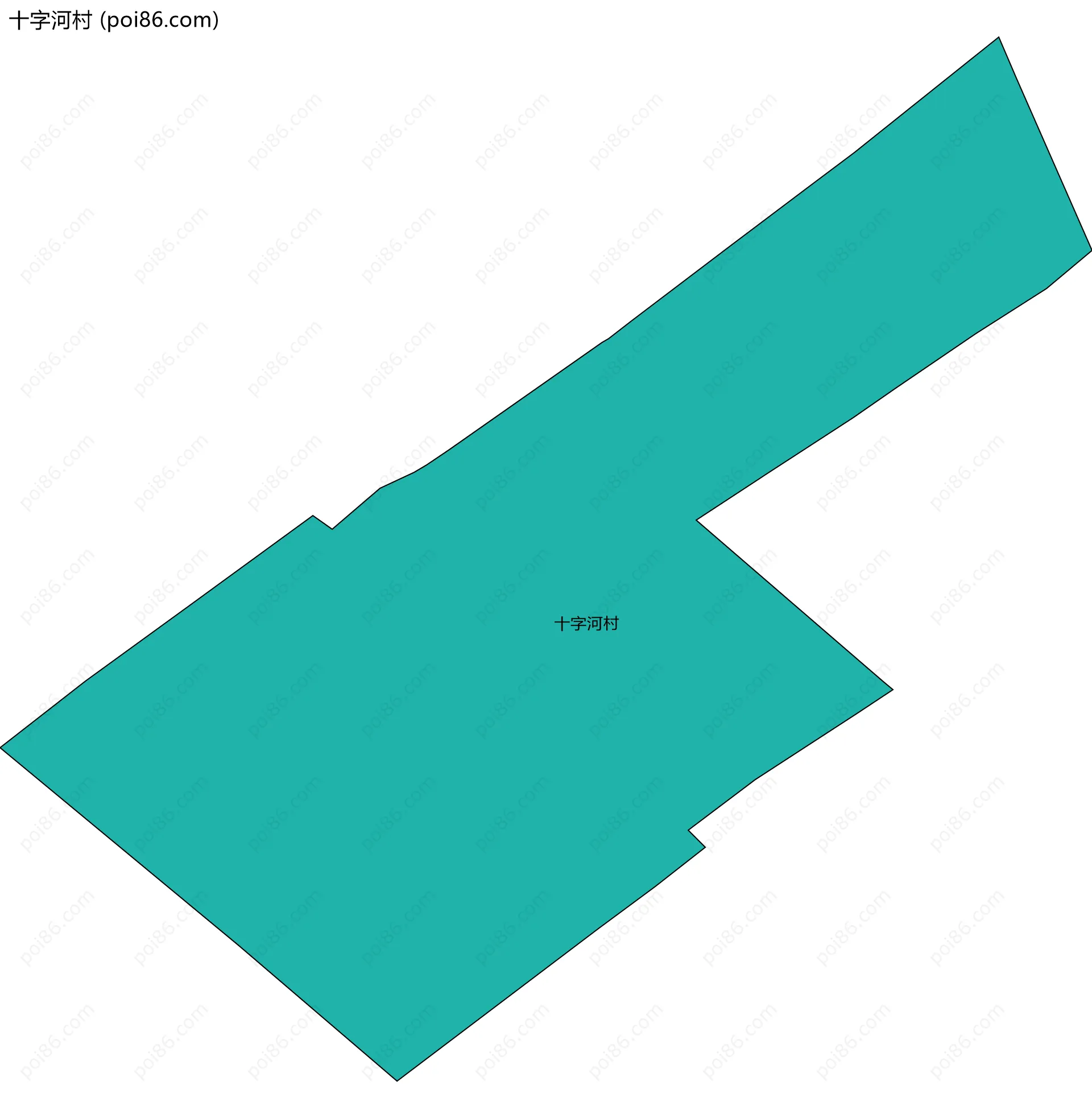十字河村边界地图