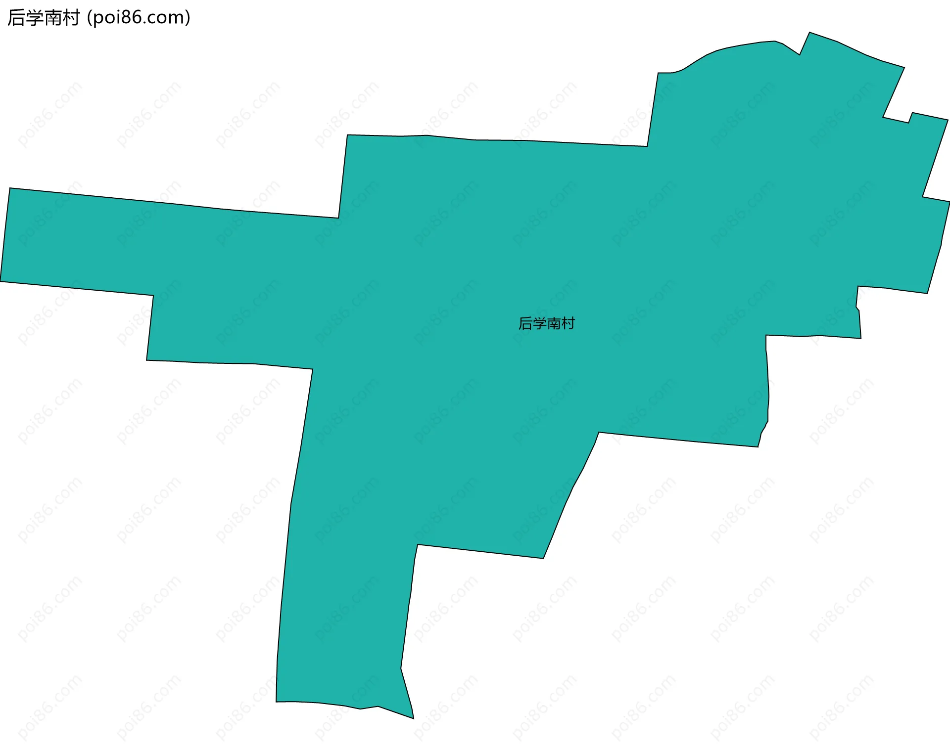 后学南村边界地图