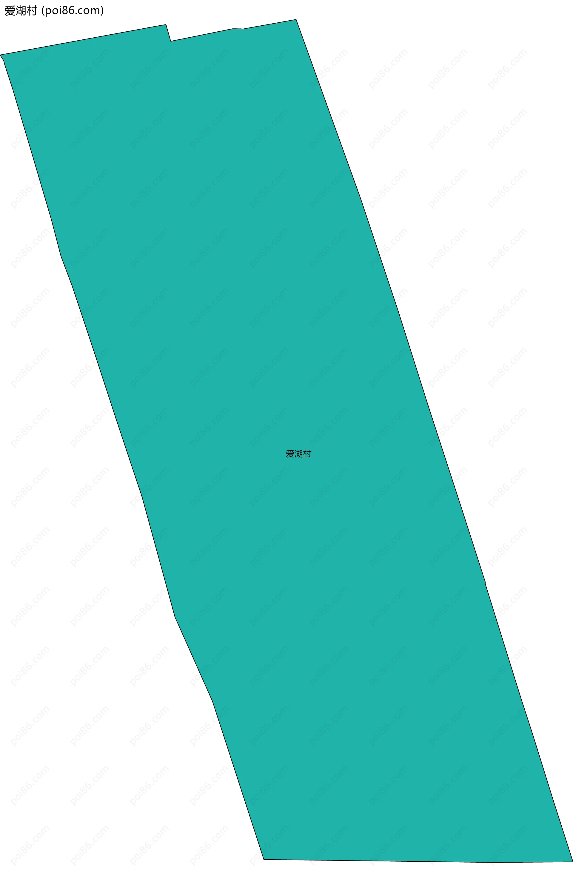 爱湖村边界地图