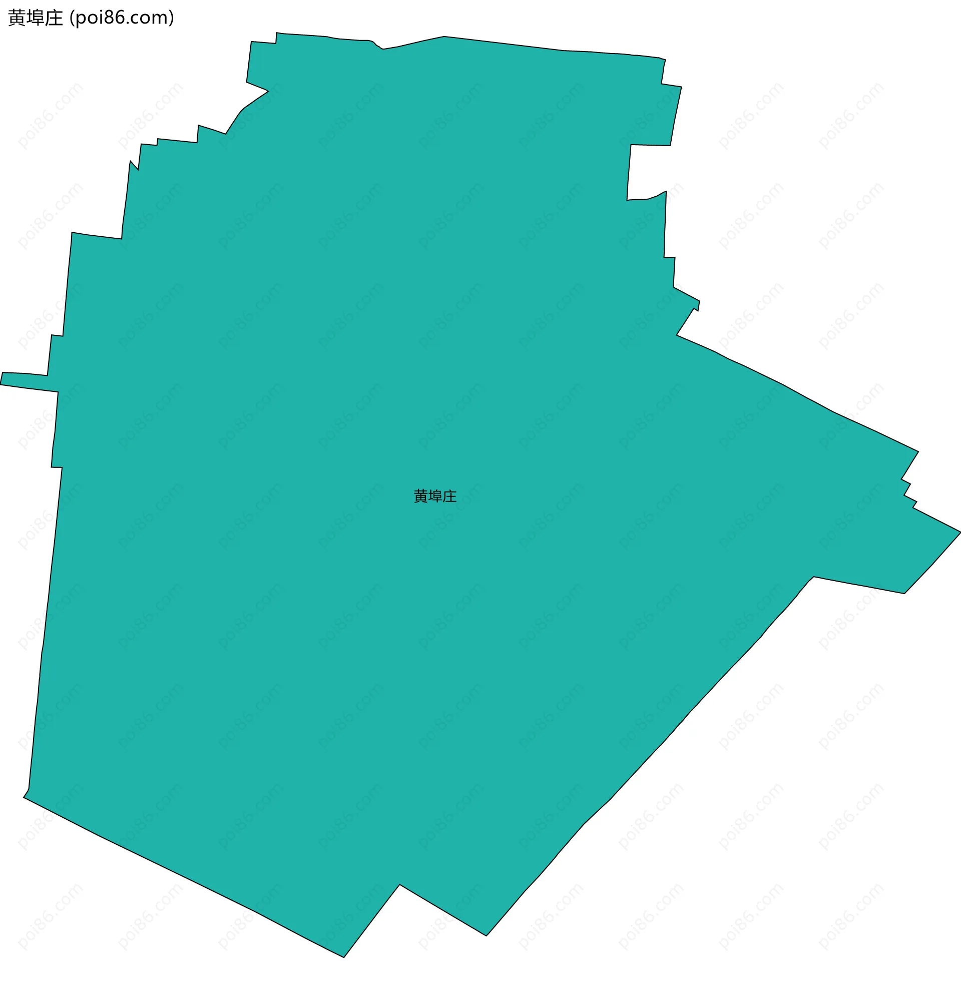 黄埠庄边界地图