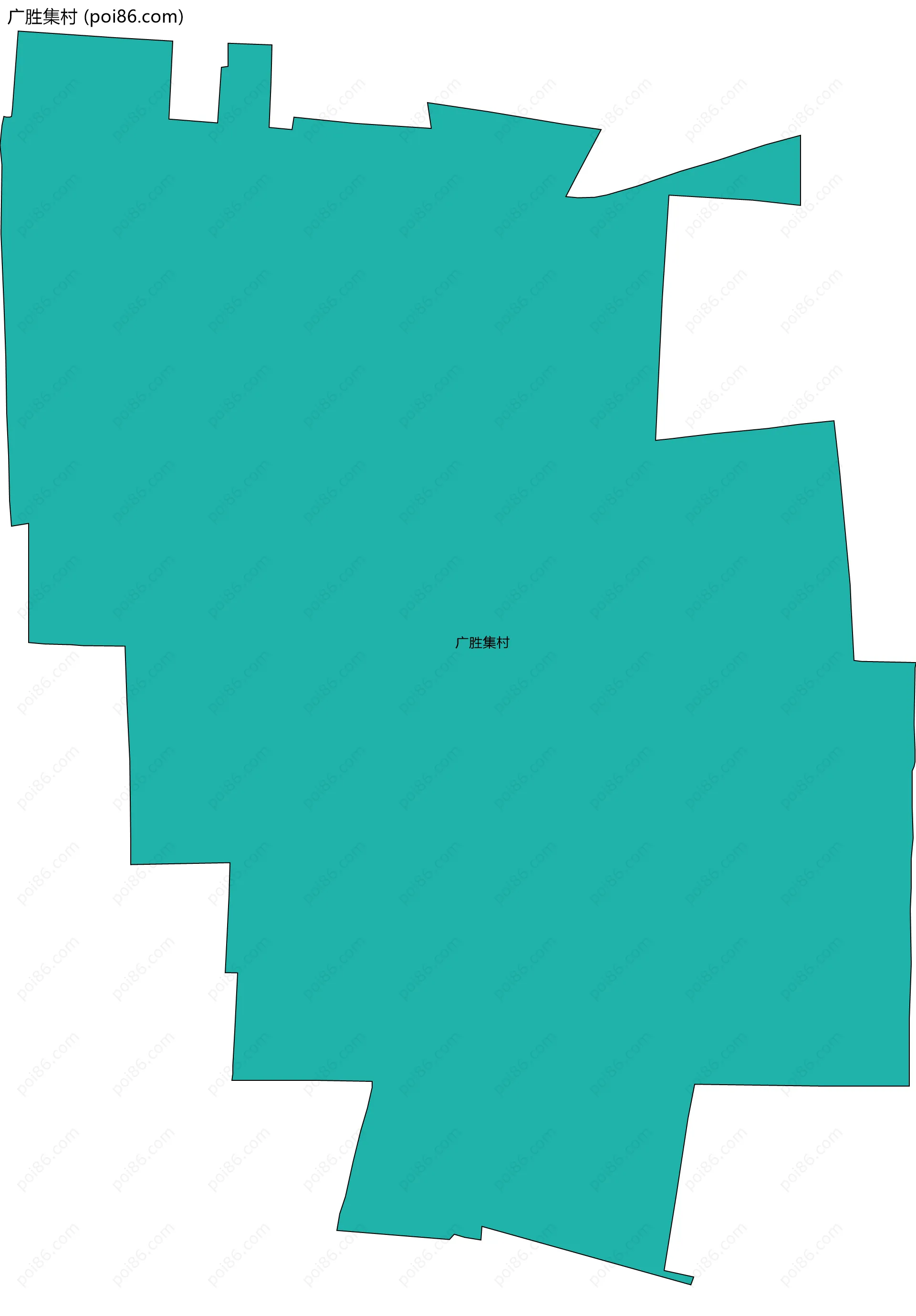 广胜集村边界地图