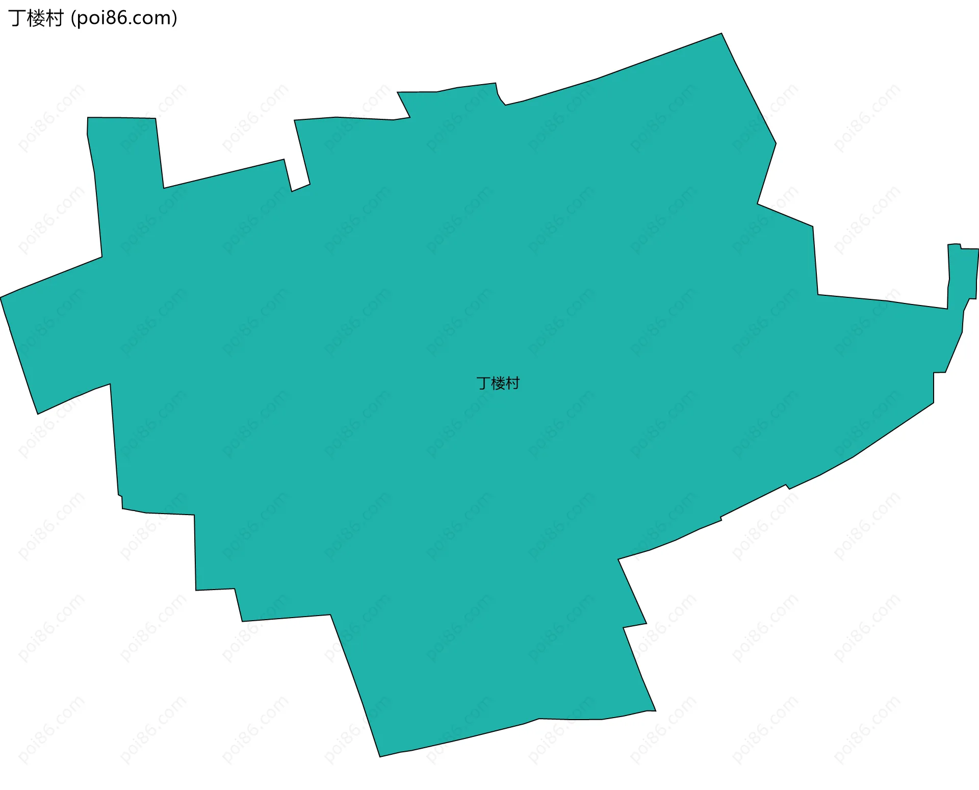 丁楼村边界地图
