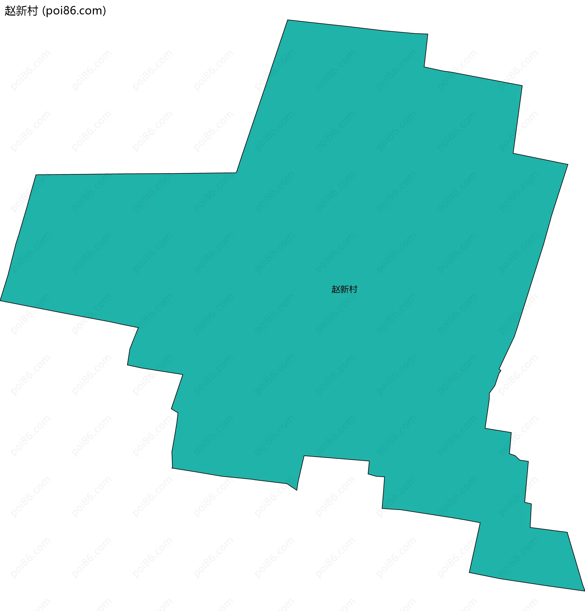 赵新村边界地图