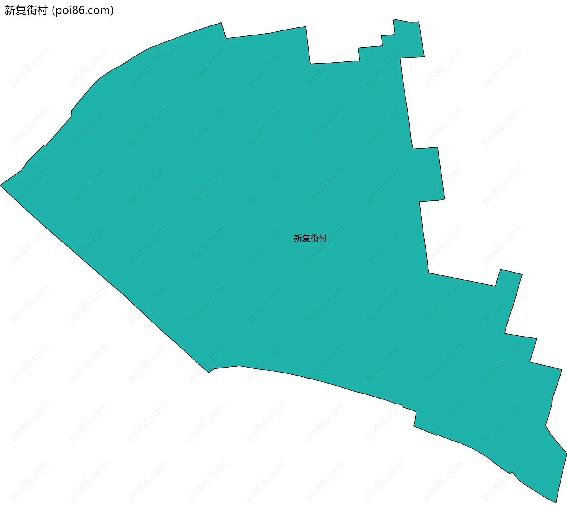 新复街村边界地图