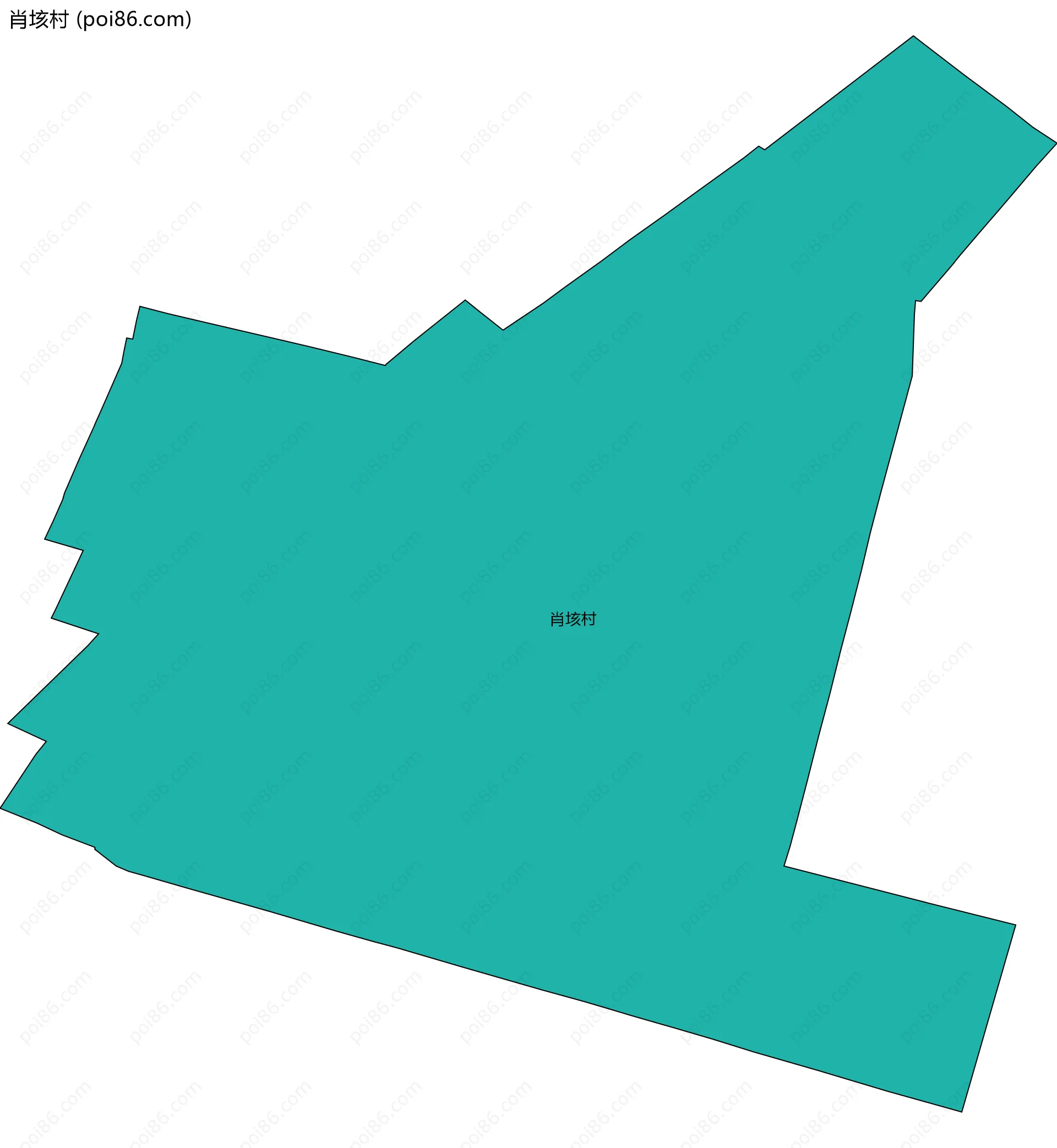 肖垓村边界地图