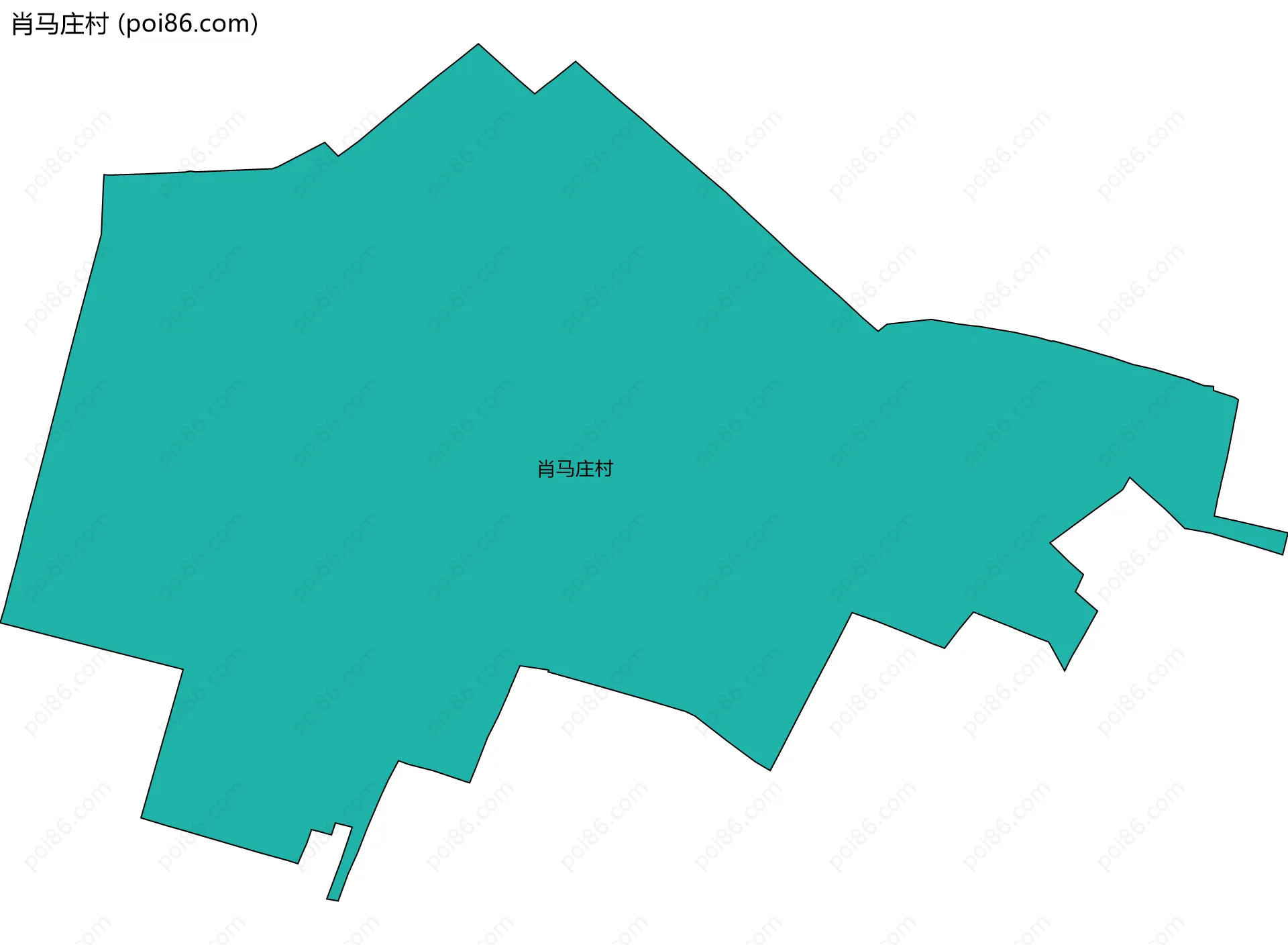 肖马庄村边界地图