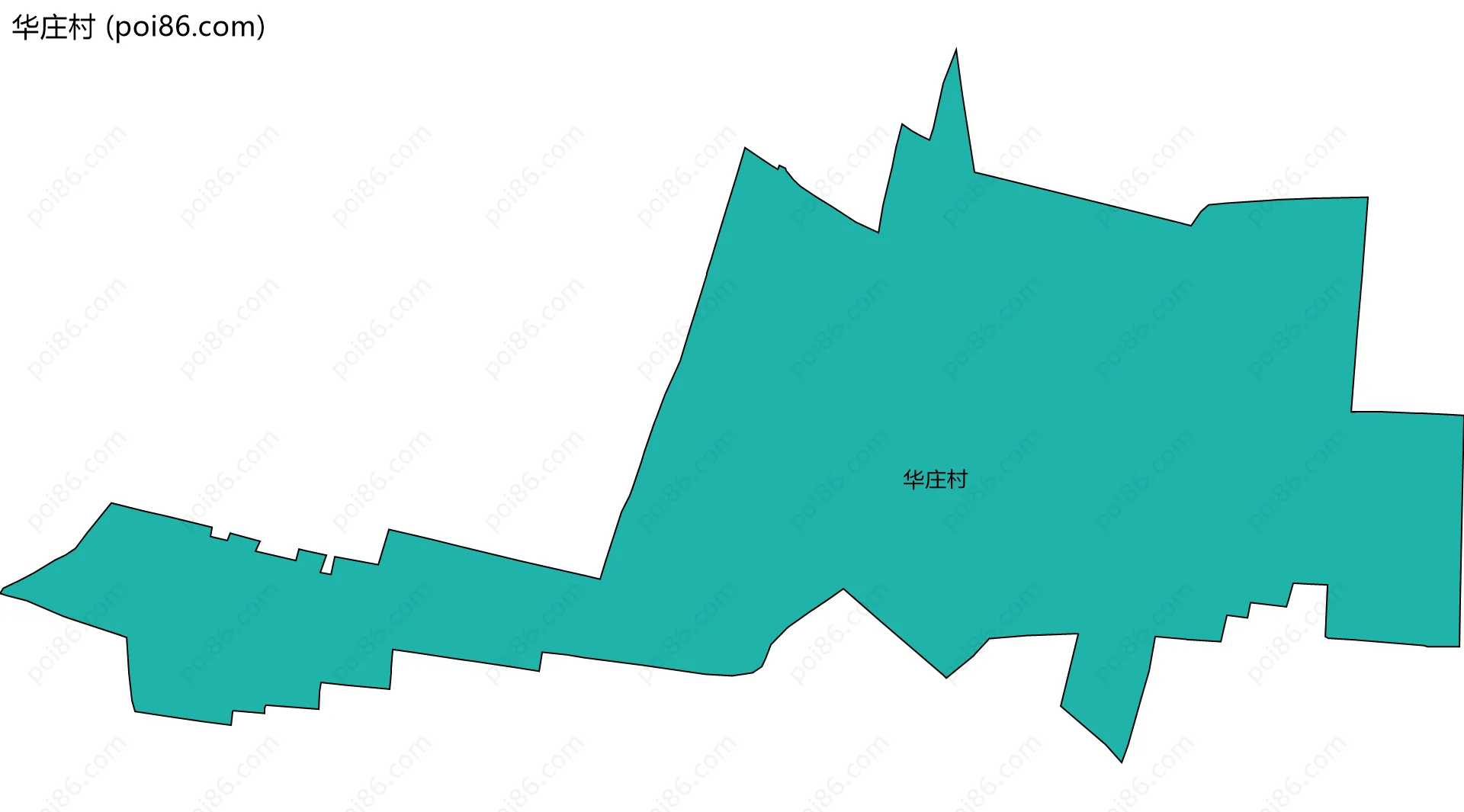 华庄村边界地图