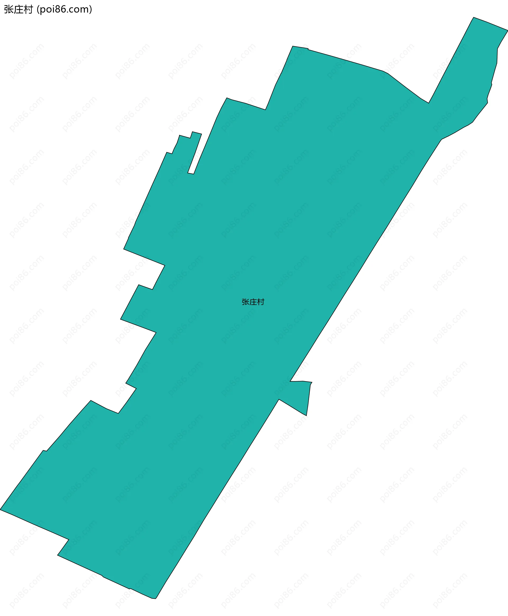 张庄村边界地图