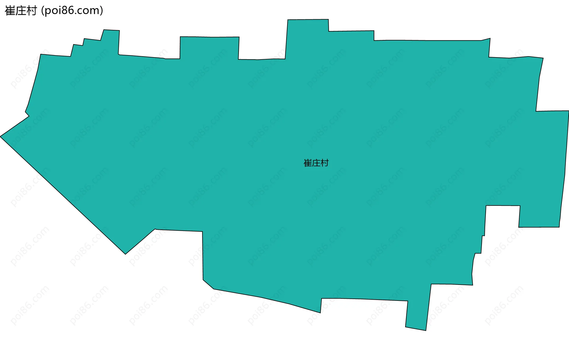崔庄村边界地图