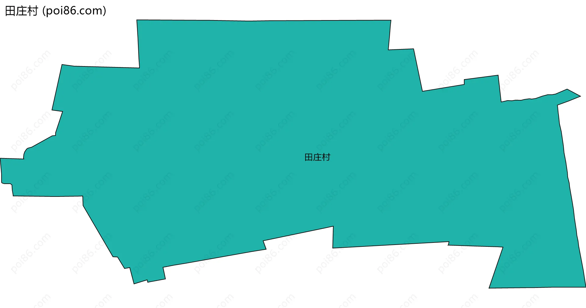田庄村边界地图