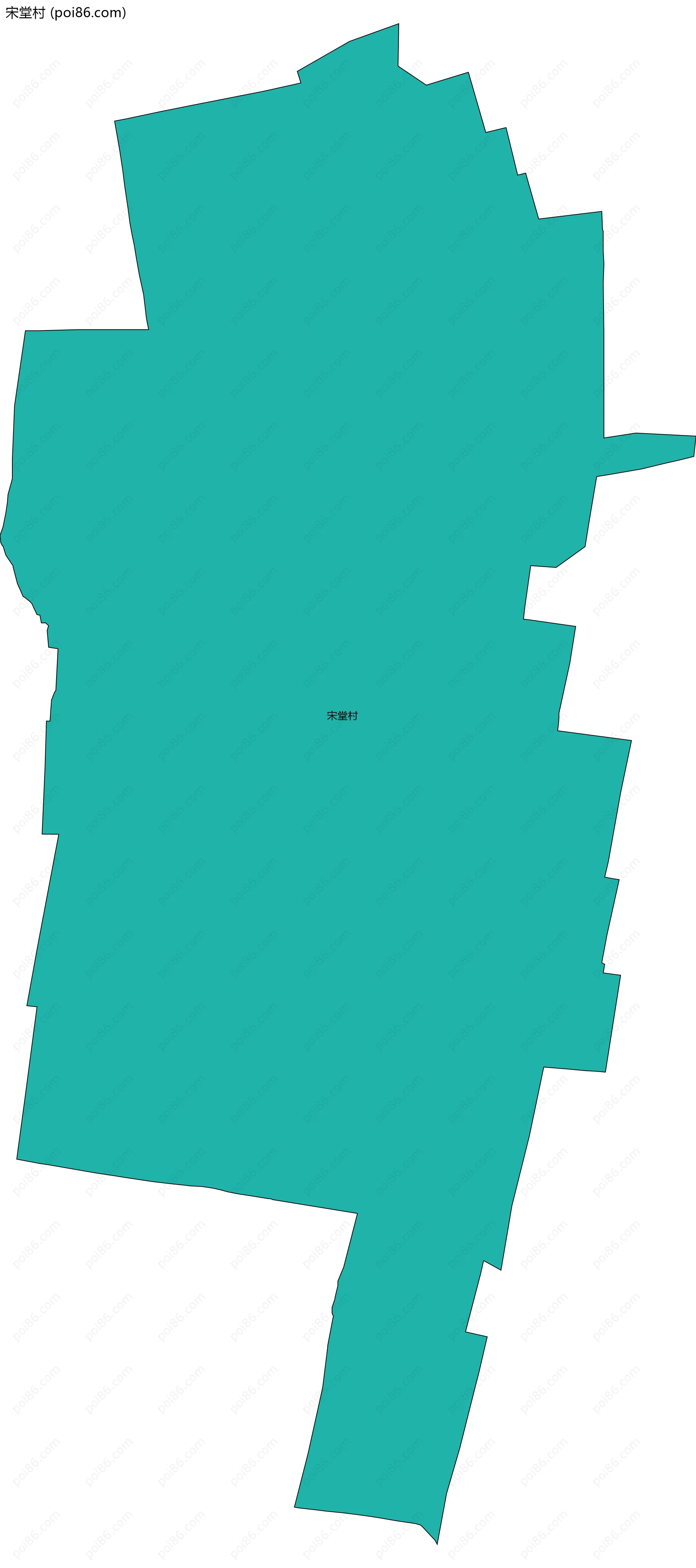 宋堂村边界地图