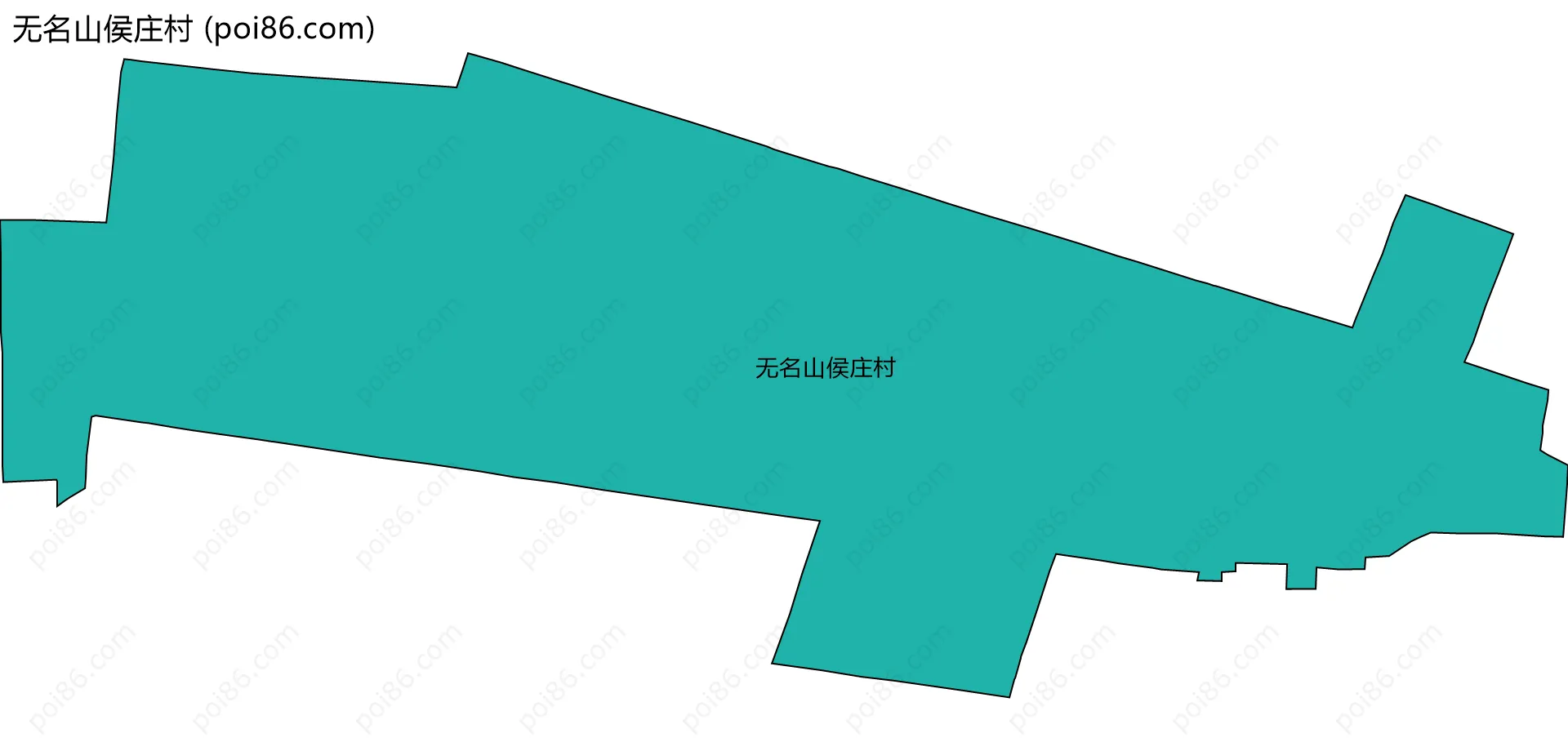 无名山侯庄村边界地图