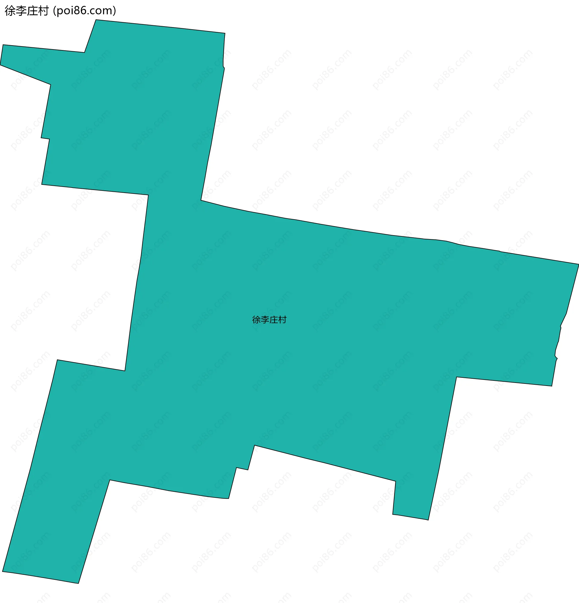 徐李庄村边界地图