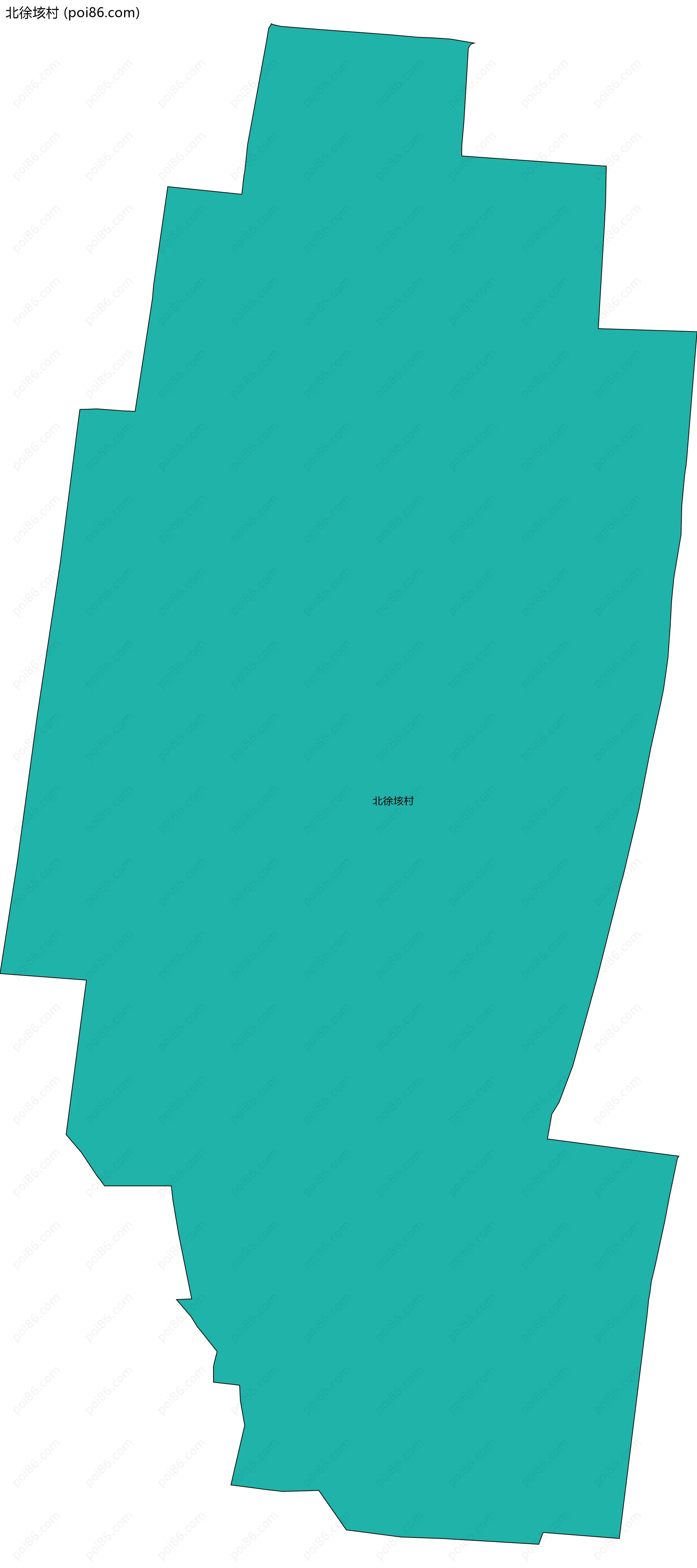 北徐垓村边界地图