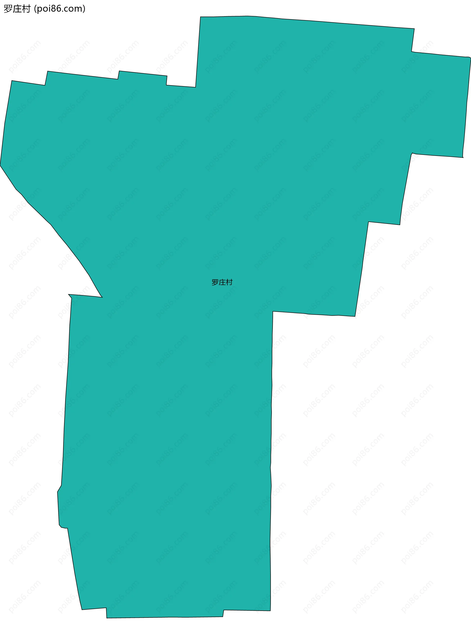 罗庄村边界地图
